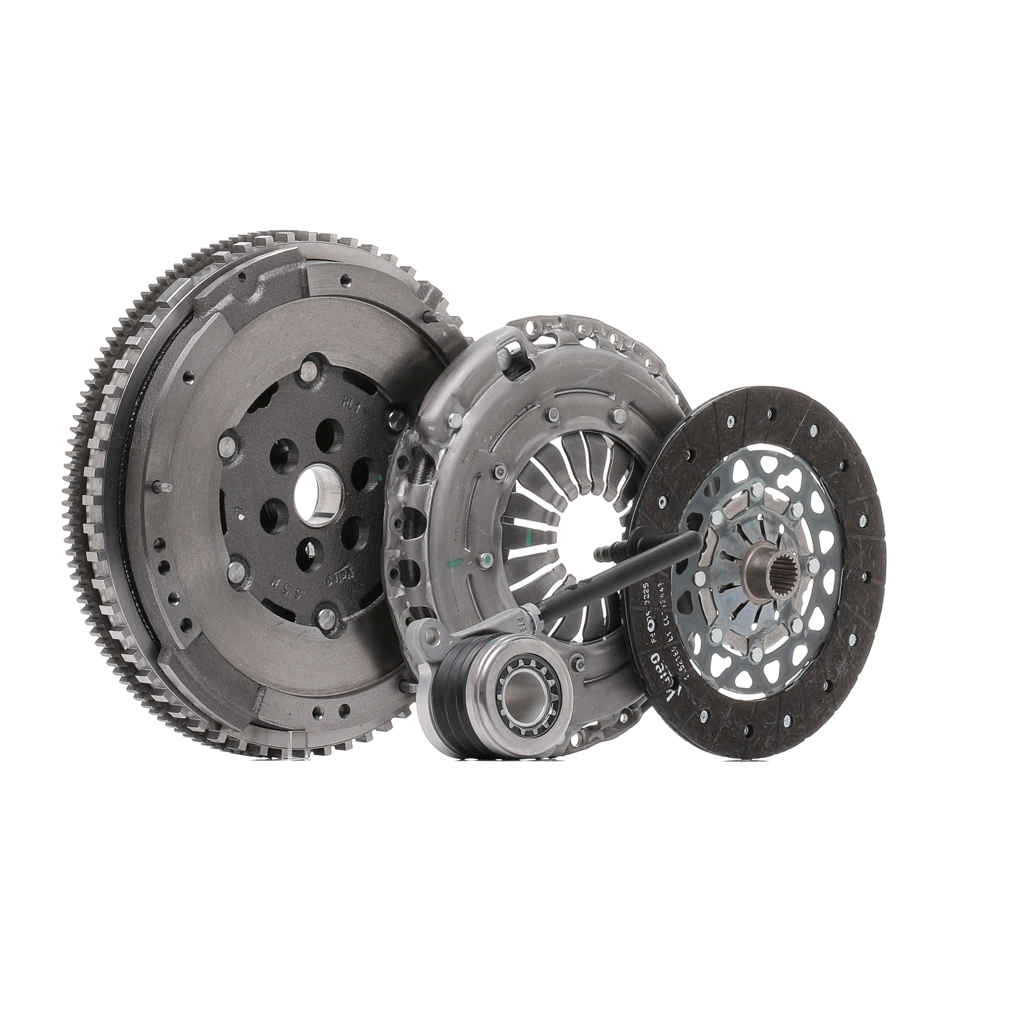837558 VALEO mit Zweimassenschwungrad, mit Zentralausrücker, mit Schraubensatz, 215mm Kupplungssatz 837558 günstig