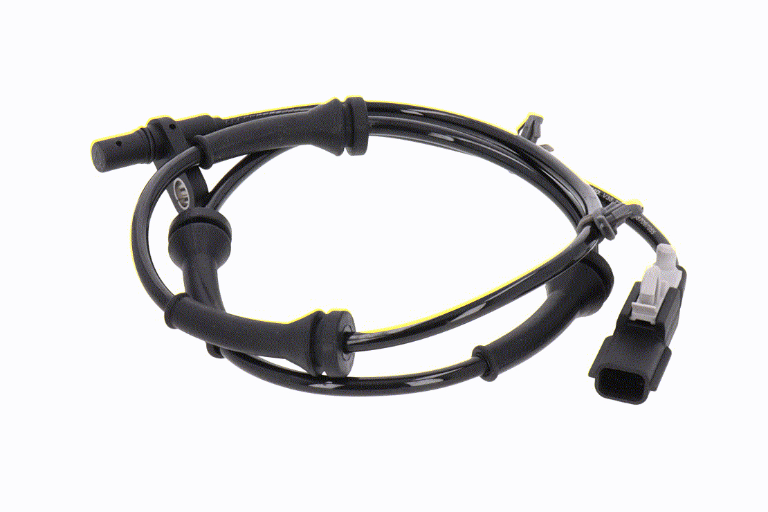 VEMO V38-72-0283 Wielsnelheidssensor (ABS) Achteras links, Achteras rechts, Met kabel, 2-polig, Hoekig