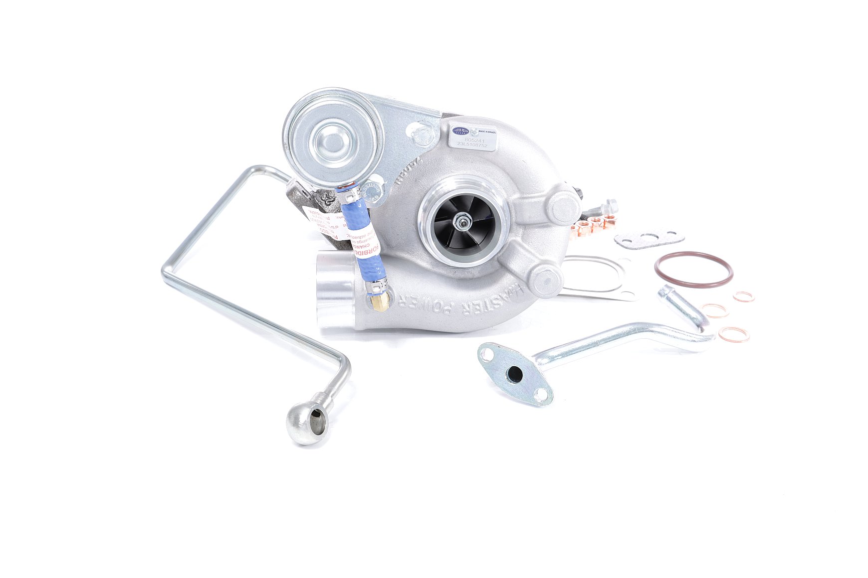BTS TURBO TURBO SERVICE SET ORIGINAL Exhaust Turbocharger, with fastening/mounting material, with oil supply line, with oil drain line Turbo T981015 buy