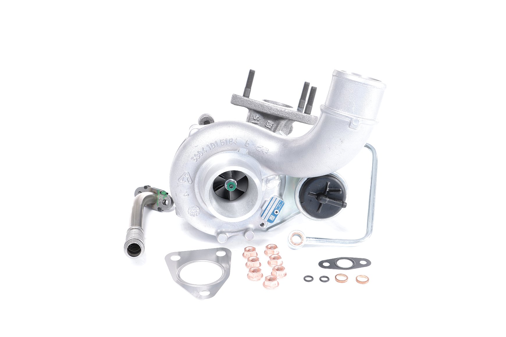 BTS TURBO TURBO SERVICE SET ORIGINAL Turbocompresseur à gaz d'échappement, avec matériel de montage/fixation, avec aspiration d'huile, avec évacuation d'huile Turbo T981117 acheter en ligne