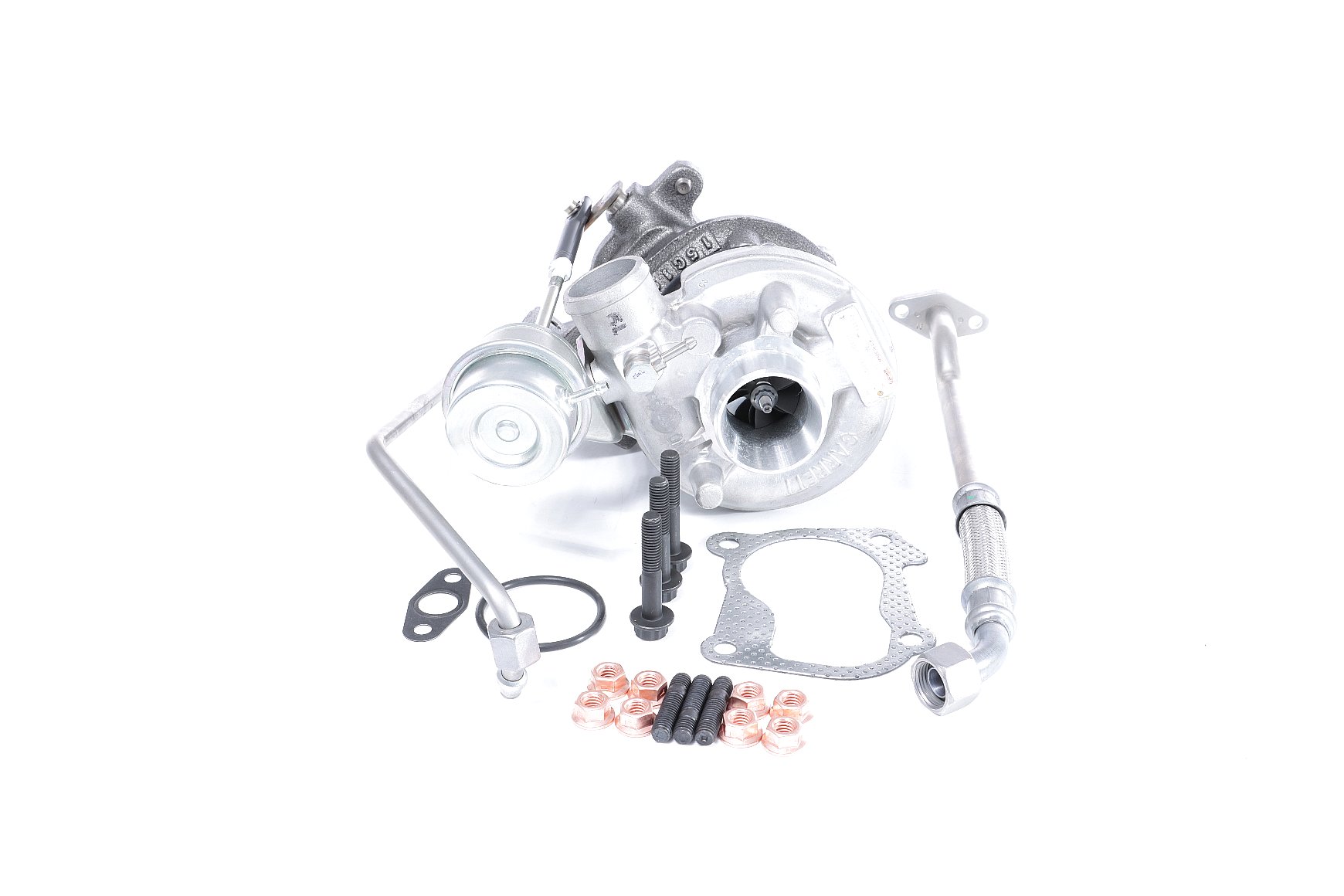 BTS TURBO TURBO SERVICE SET ORIGINAL Turbocompresseur à gaz d'échappement, avec matériel de montage/fixation, avec aspiration d'huile, avec évacuation d'huile Turbo T981121 acheter en ligne