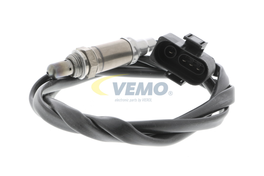 VEMO Original Quality V10-76-0035 Sonda lambda davanti al catalizzatore, M18 x 1,5, M18x1,5, Sonda di regolazione, Filettatura prelubrificata, nero, 4, Forma a D