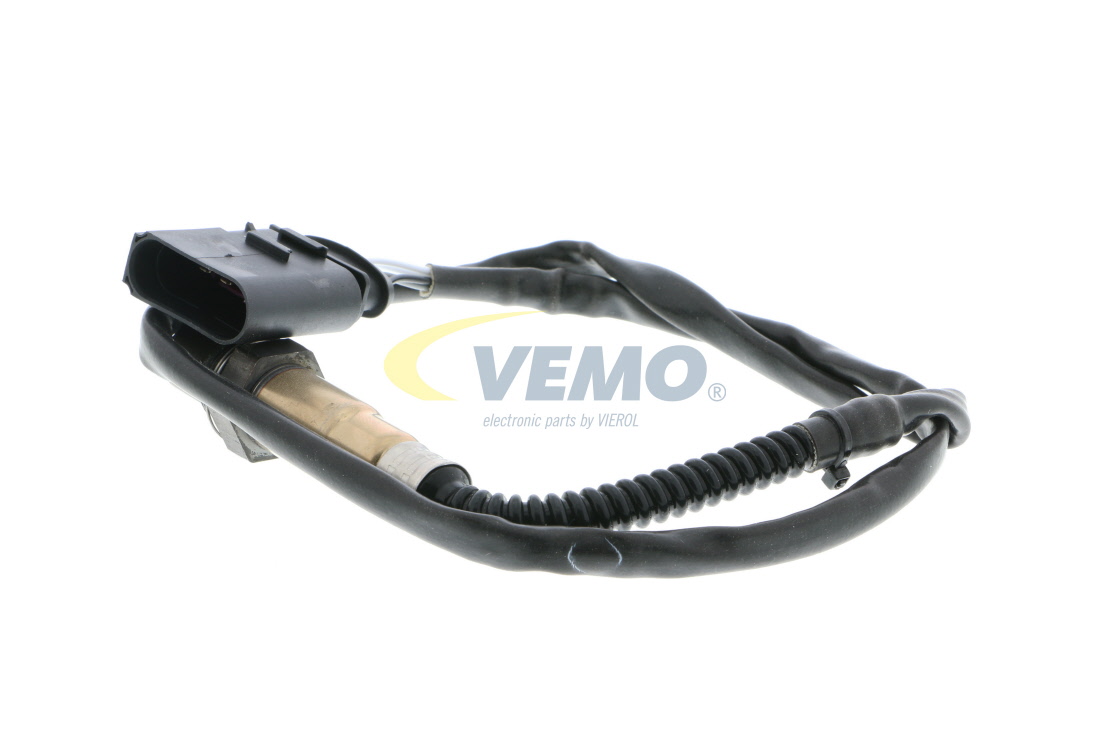 VEMO Original Quality V10-76-0061 Lambda sensor after catalytic converter, M18 x 1,5, Diagnostic Probe, Thread pre-greased, black, 4, D Shape