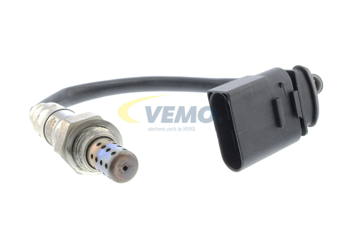VEMO Original Quality V10-76-0083 Lambda sensor after catalytic converter, M18 x 1,5, Diagnostic Probe, Thread pre-greased, black, 4, D Shape