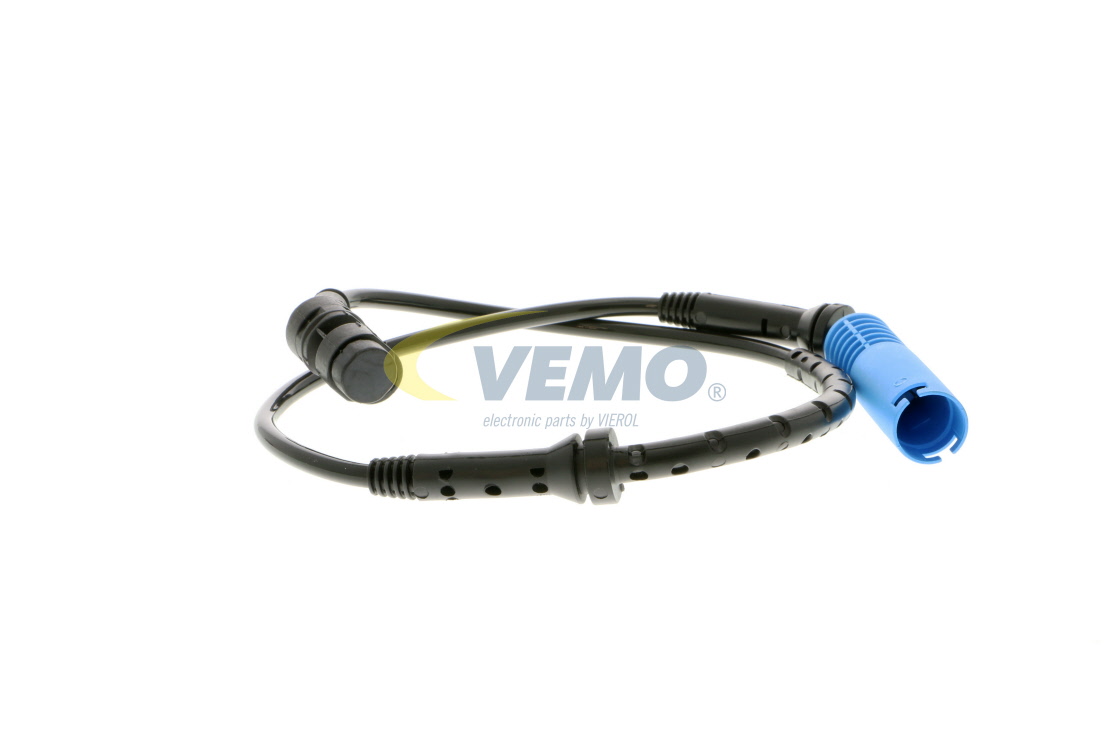 VEMO Original Quality V20-72-0448 ABS sensor Front Axle Left, Front Axle Right, for vehicles with ABS, Hall Sensor, 2-pin connector, 630mm, 660mm, 12V, blue