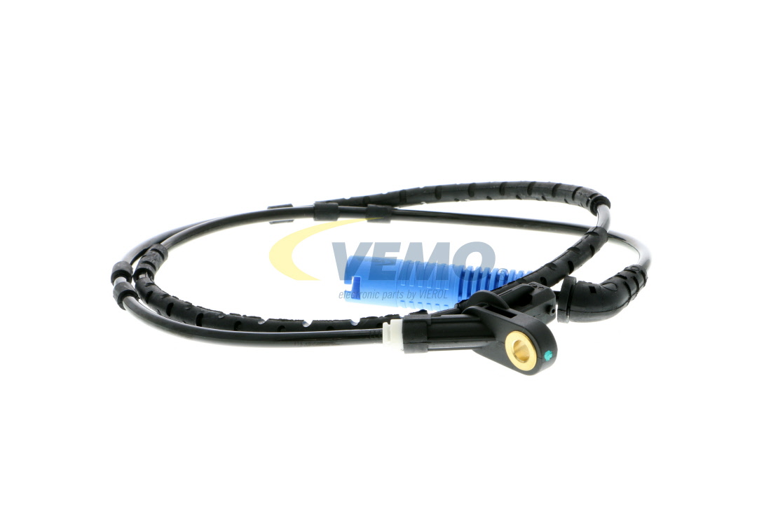 V20-72-0493 VEMO Wheel speed sensor BMW Rear Axle, with cable, for vehicles with ABS, Hall Sensor, Active sensor, 2-pin connector, 981mm, 1120mm, 12V