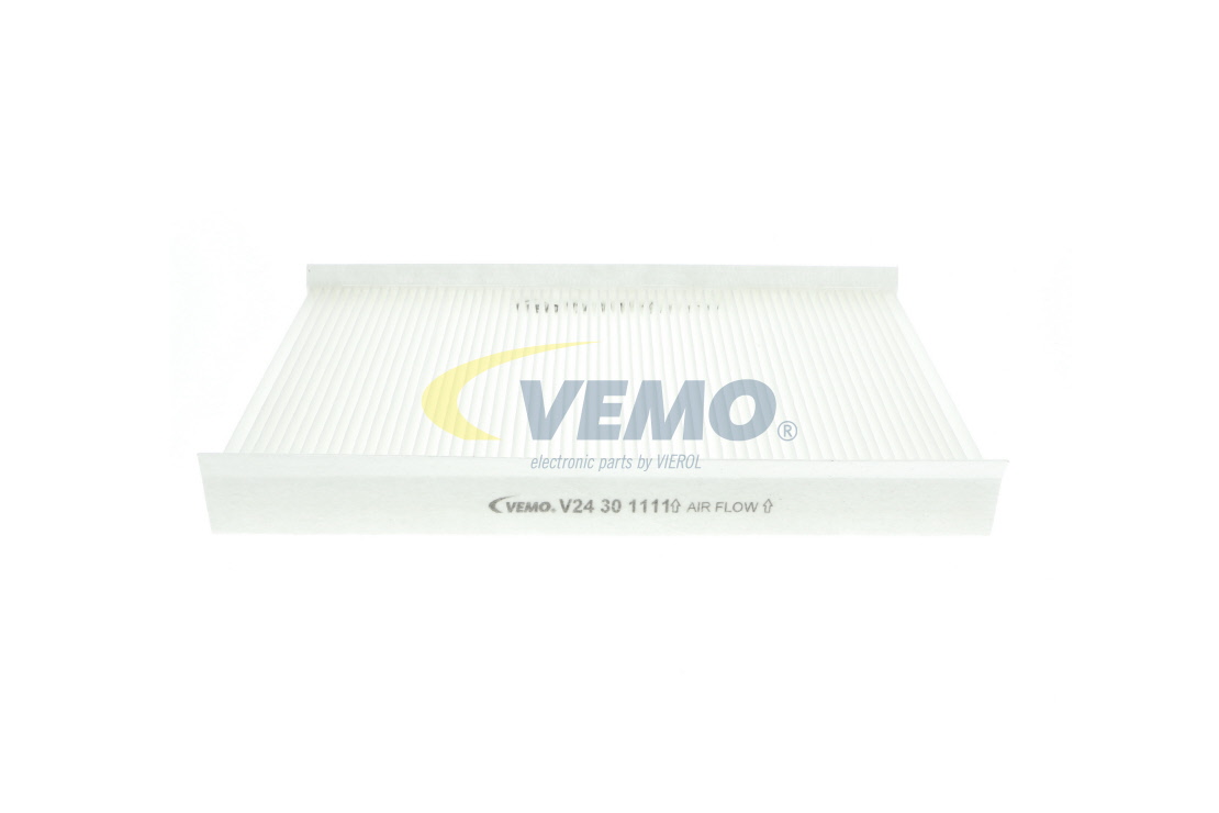 VEMO Original Quality V24-30-1111 Pollen filter Pollen Filter, 257 mm x 163 mm x 21 mm, Paper