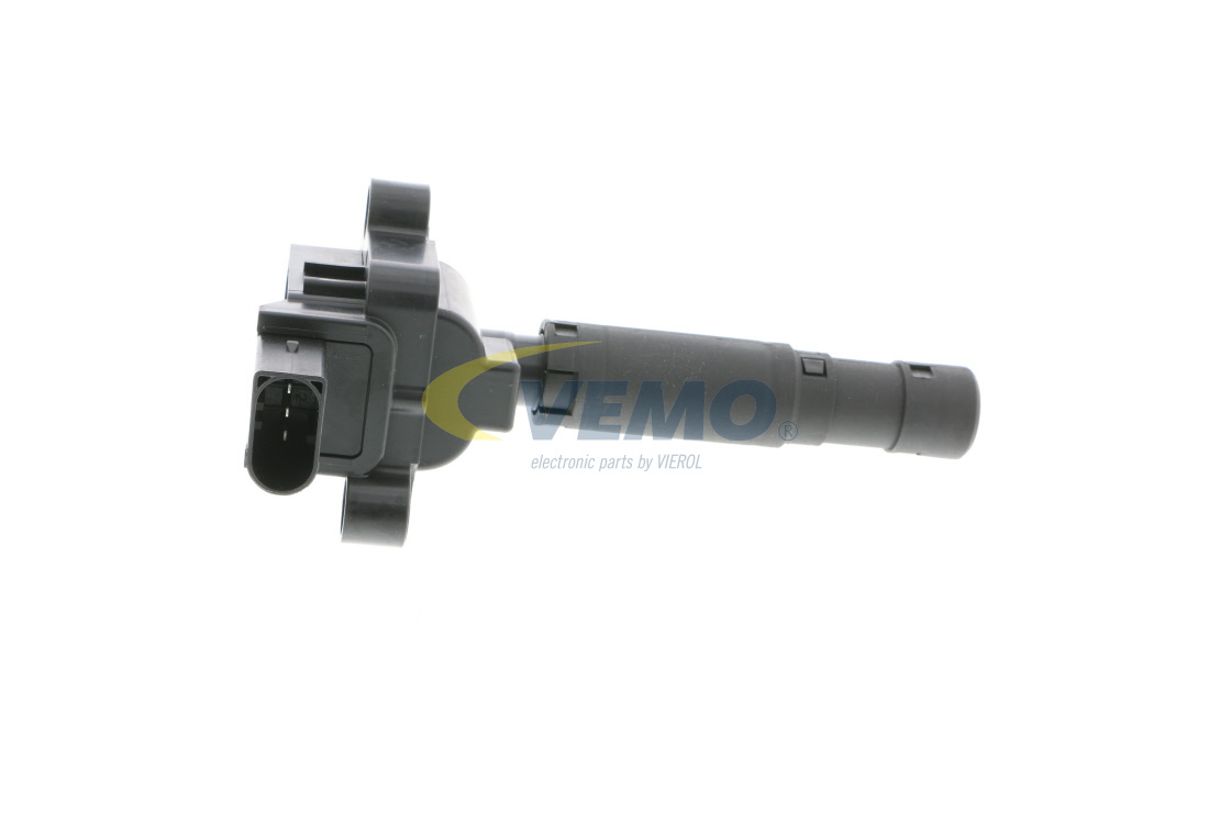 VEMO Original Quality V30-70-0017 Ignition coil 3-pin connector, 12V, incl. spark plug connector, Flush-Fitting Pencil Ignition Coils, 10,6 cm