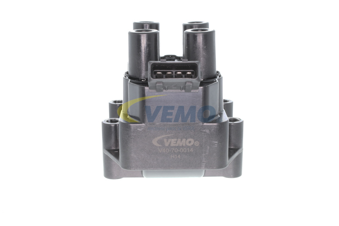 VEMO Original Quality V40-70-0014 Ignition coil 4-pin connector, 12V, Block Ignition Coil, 11,6 cm