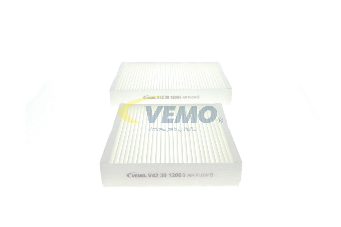 VEMO Original Quality V42-30-1206 Pollen filter Particulate Filter, 158,5, 203,5, 155 mm x 153 mm x 32 mm, Paper