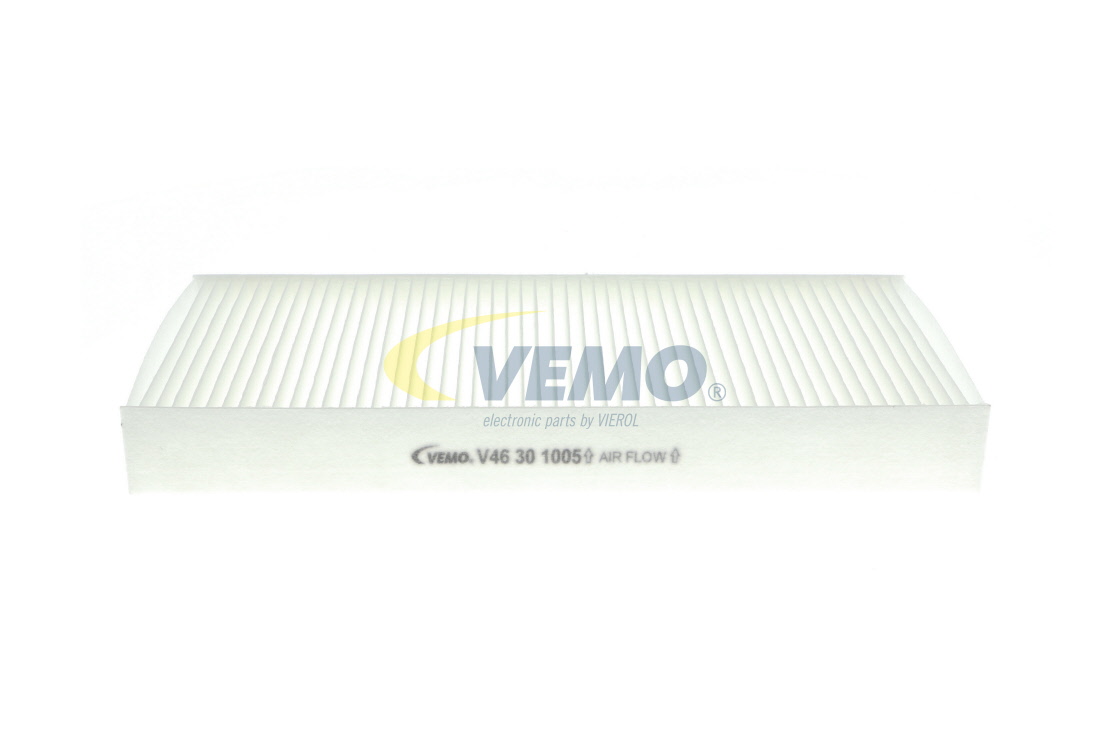 VEMO Original Quality V46-30-1005 Pollen filter Filter Insert, Pollen Filter, 265 mm x 119 mm x 30 mm, Paper