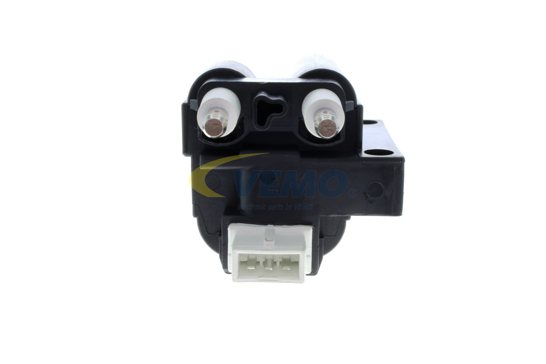 VEMO Original Quality V95-70-0003 Ignition coil 12V, white, Number of connectors: 3, for vehicles without distributor, 8,2 cm, 96,5 mm