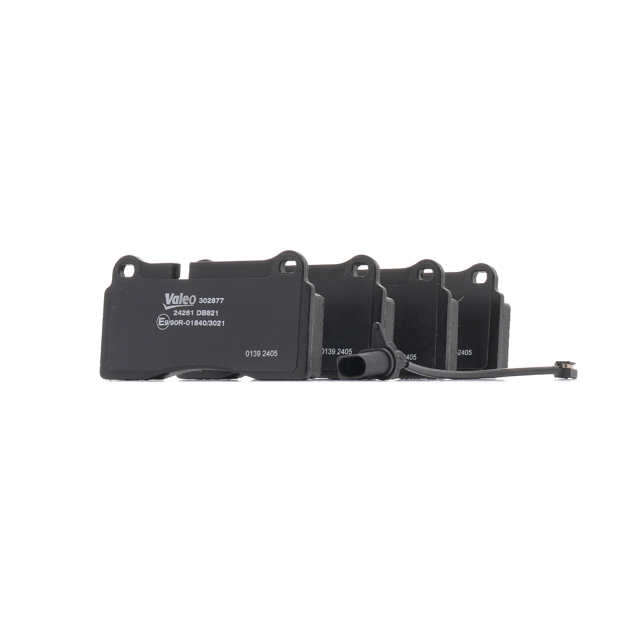 VALEO Rear Axle, with integrated wear sensor, with integrated wear warning contact Height: 67,1mm, Width: 131,9mm, Thickness: 17,6mm Brake pads 302877 buy
