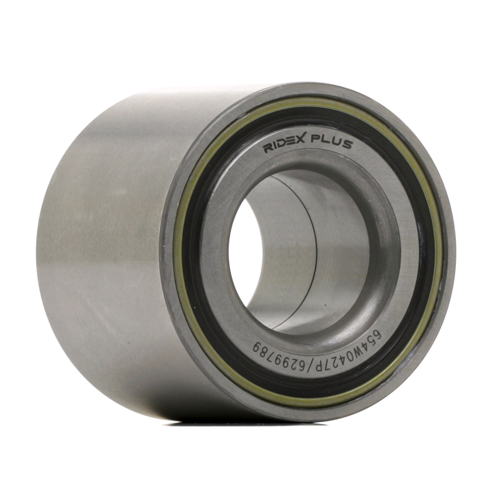RIDEX PLUS 654W0427P Wheel bearing kit Rear Axle Left, Rear Axle Right, Rear Axle both sides, with retaining ring, with grease cap, 62 mm, Tapered Roller Bearing