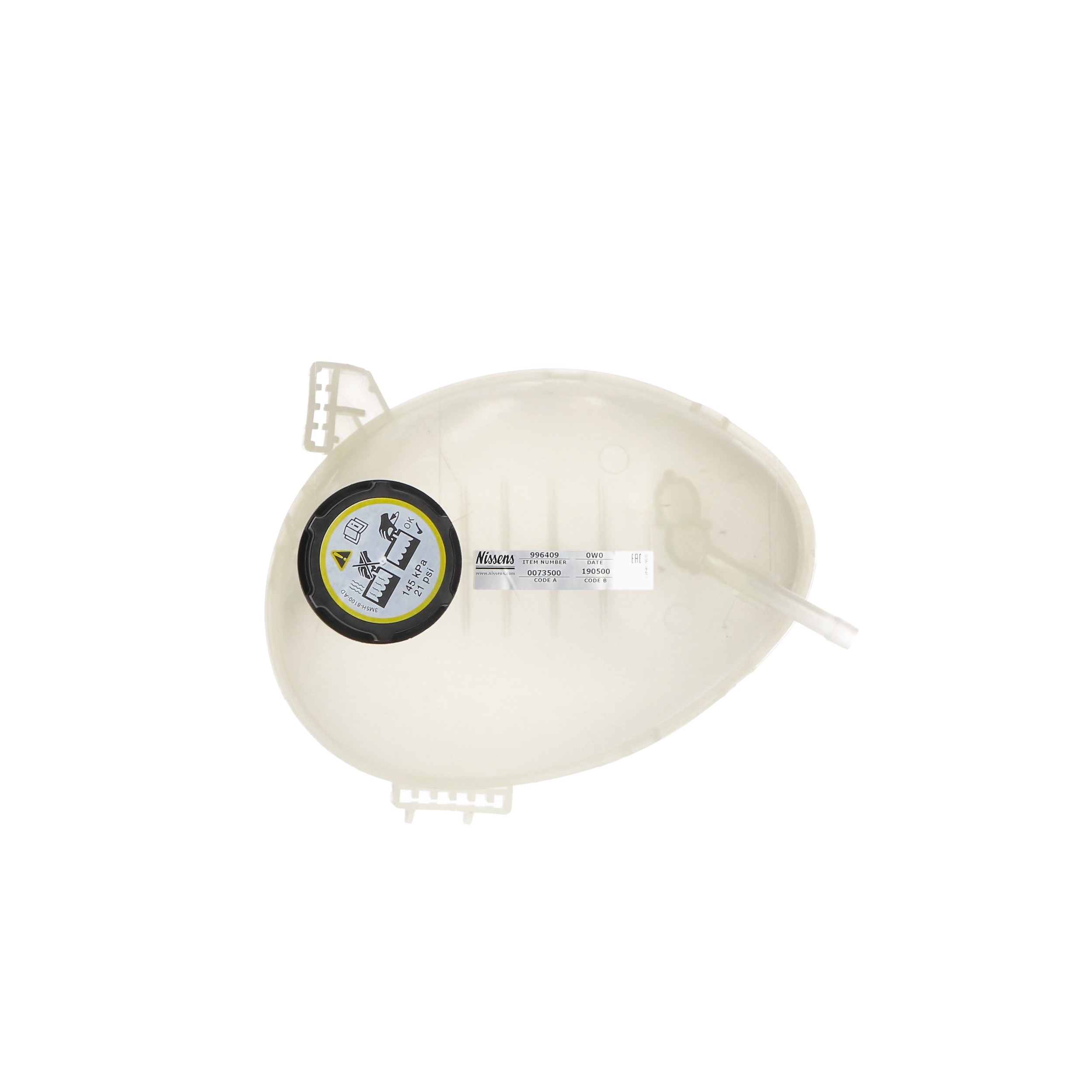 996409 Coolant expansion tank NISSENS 2066919
