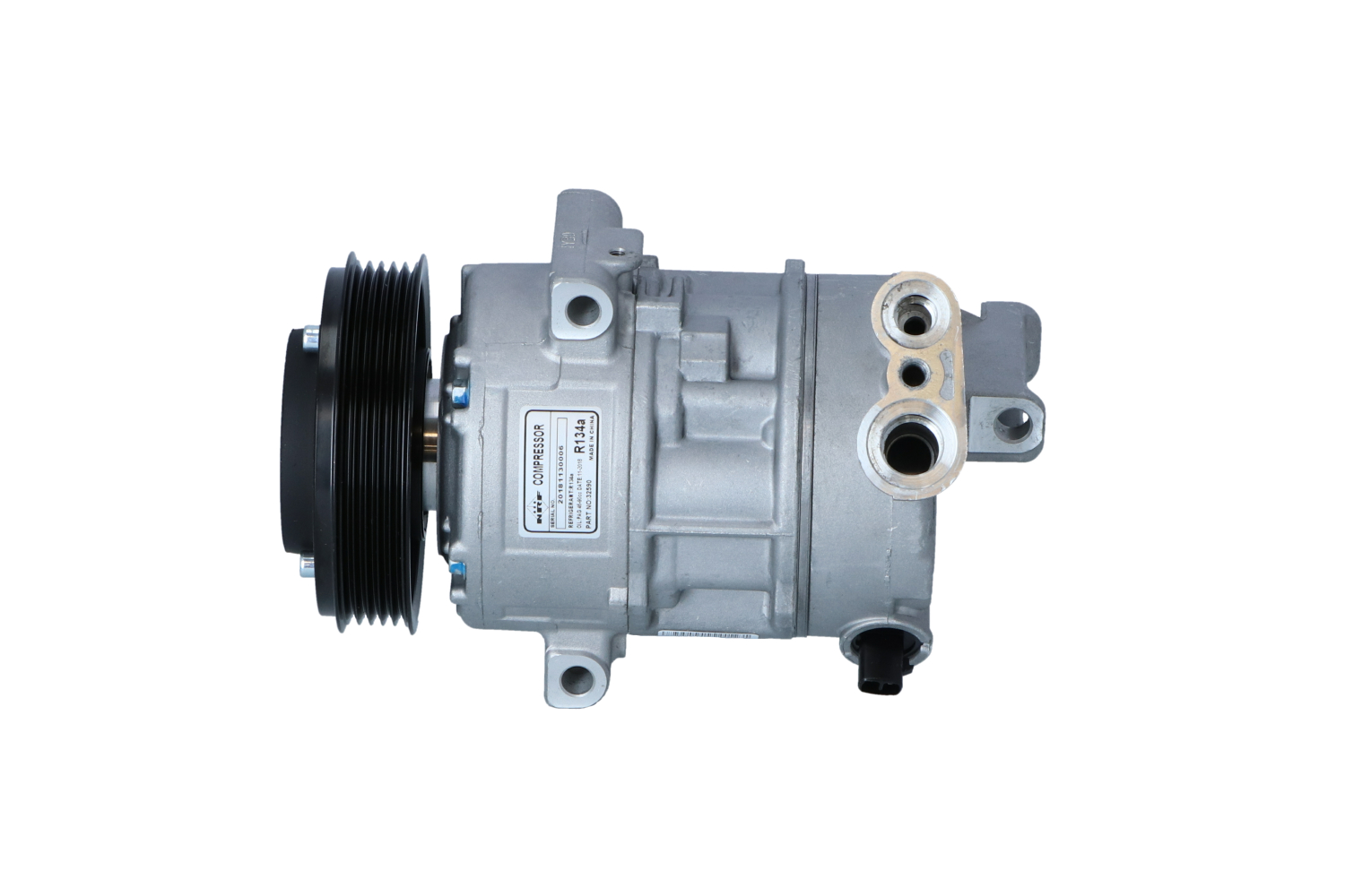 NRF 32590 Air conditioning compressor 5SL12C, 12V, PAG 46, with PAG compressor oil, with seal ring
