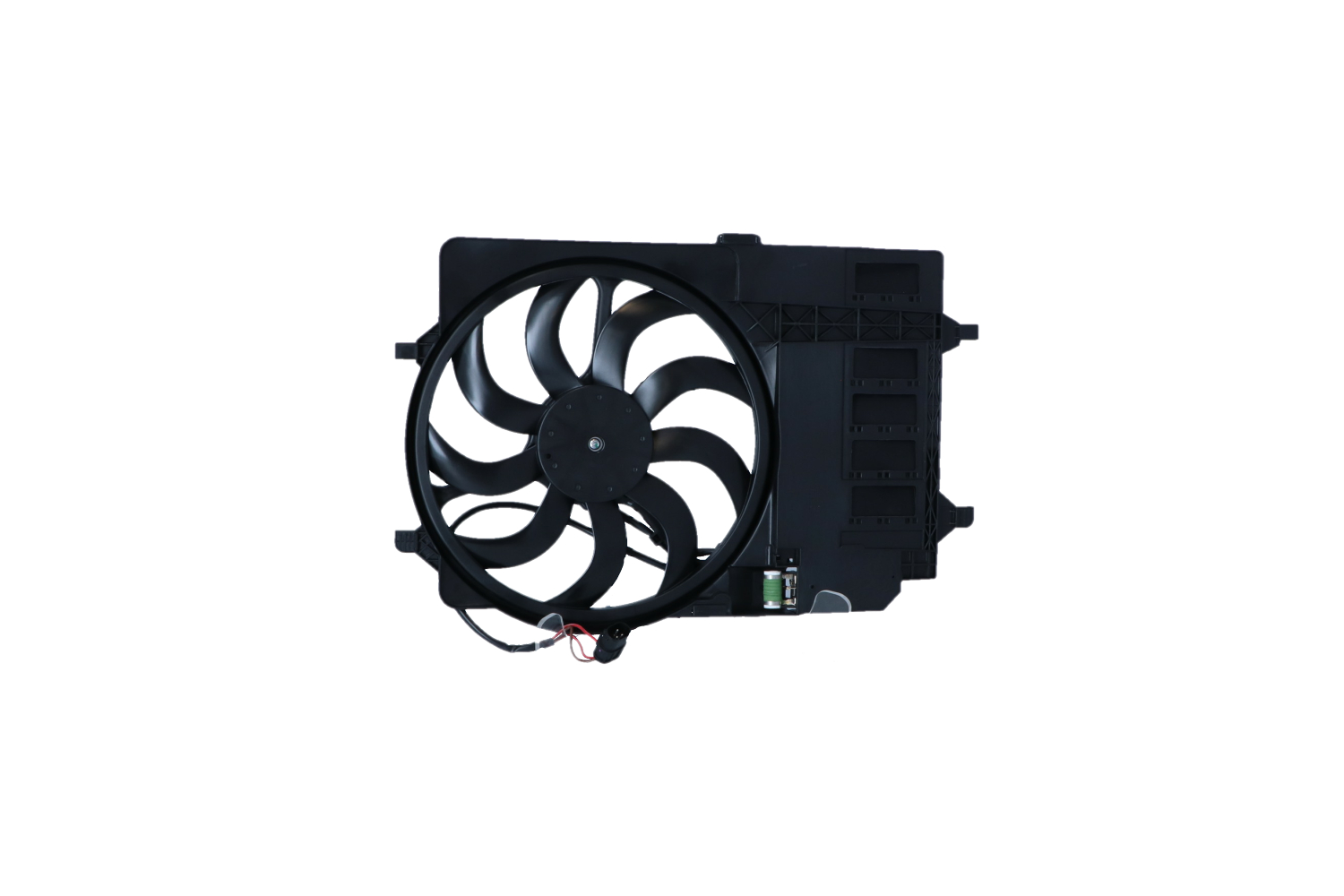 NRF 47301 Fan, radiator D1: 370 mm, 12V, 210W, with radiator fan shroud