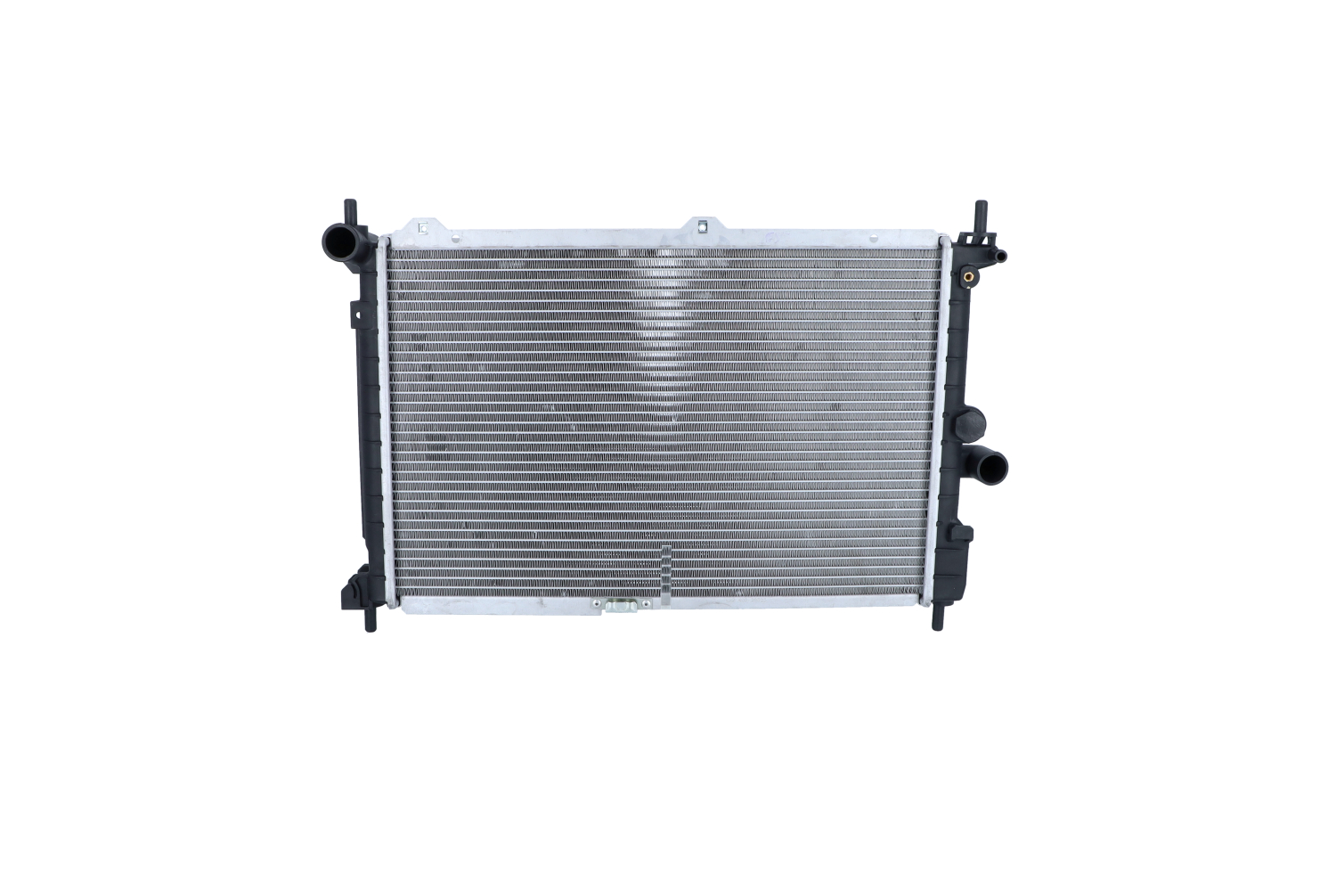 NRF 50126 Engine radiator Aluminium, 530 x 346 x 42 mm, with mounting parts, Brazed cooling fins
