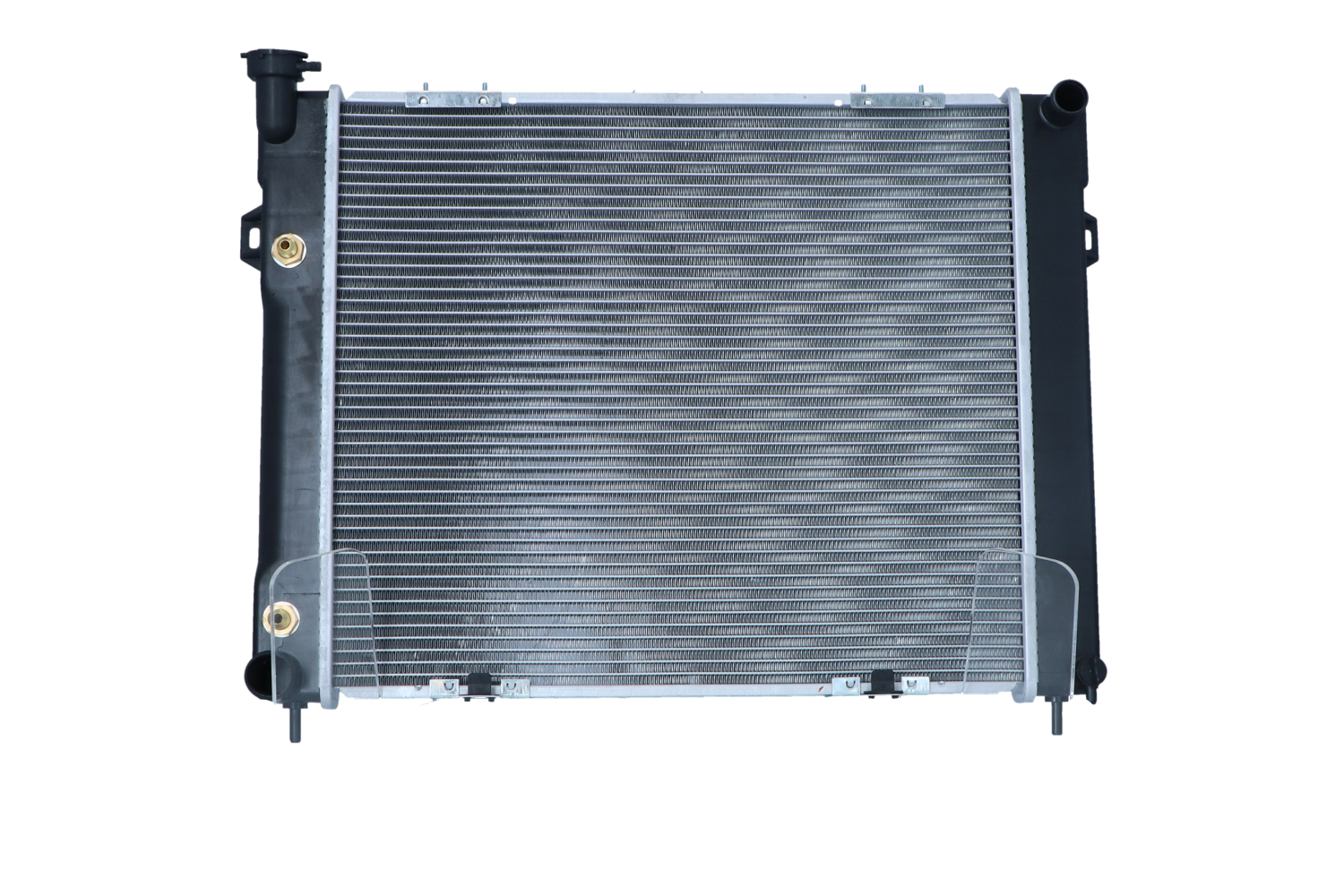 NRF EASY FIT 50201 Engine radiator Aluminium, 564 x 493 x 32 mm, with adapter, Brazed cooling fins
