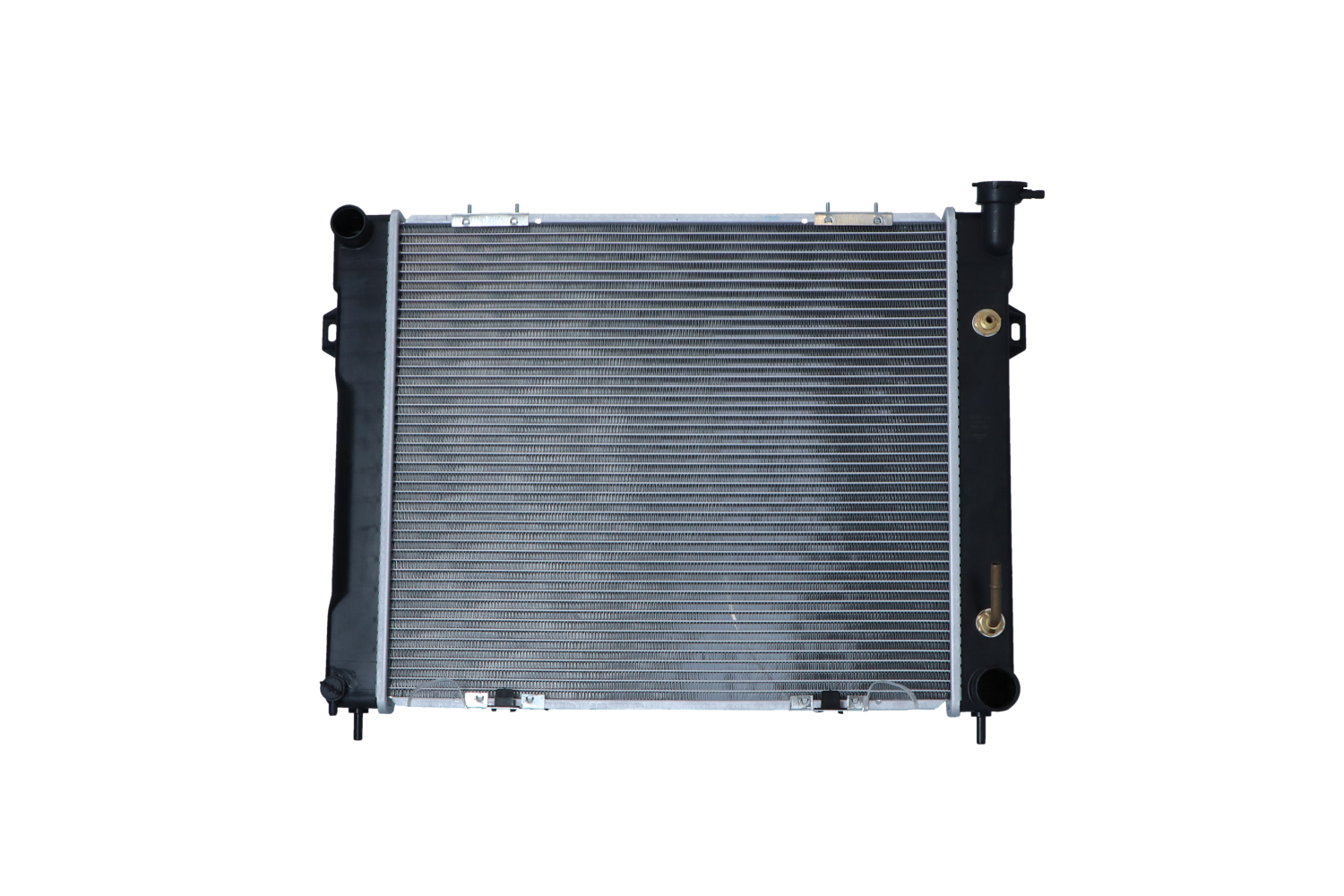 NRF EASY FIT 50202 Engine radiator Aluminium, 565 x 502 x 38 mm, with mounting parts, Brazed cooling fins