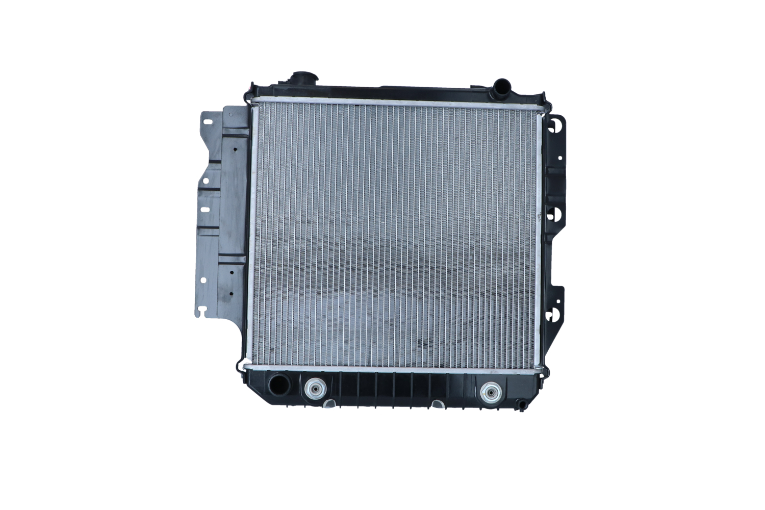 NRF EASY FIT 50315 Engine radiator Aluminium, 485 x 461 x 33 mm, with adapter, Brazed cooling fins