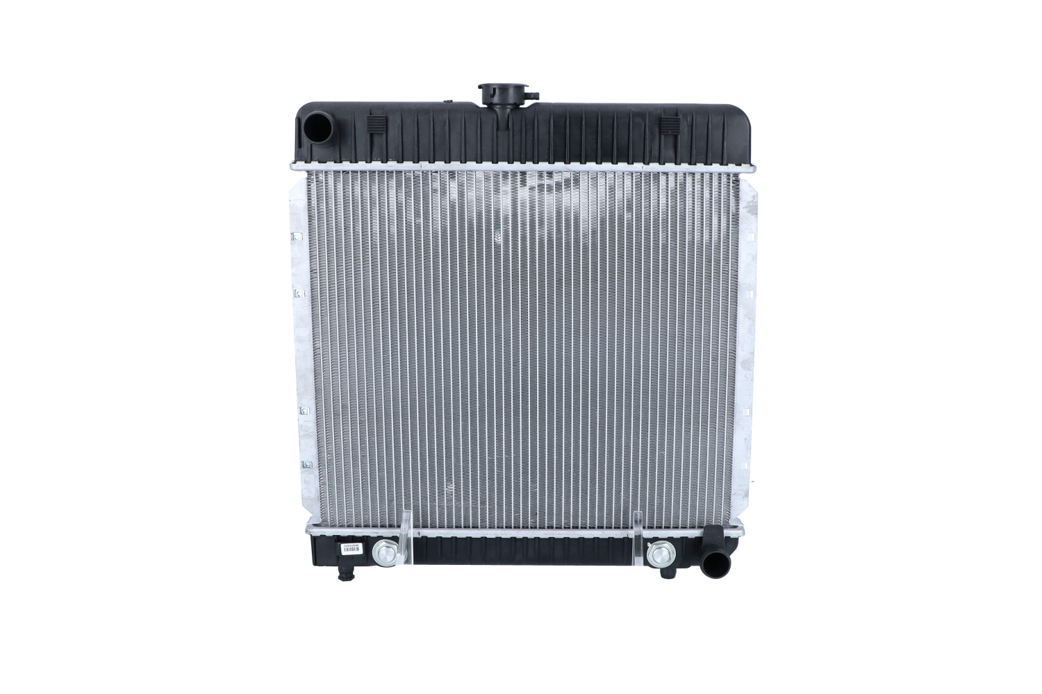 NRF 504250 Engine radiator Aluminium, 485 x 416 x 29 mm, with mounting parts, Brazed cooling fins