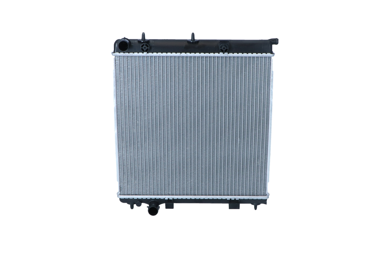 NRF 50429 Engine radiator Aluminium, 398 x 380 x 26 mm, with seal ring, Brazed cooling fins