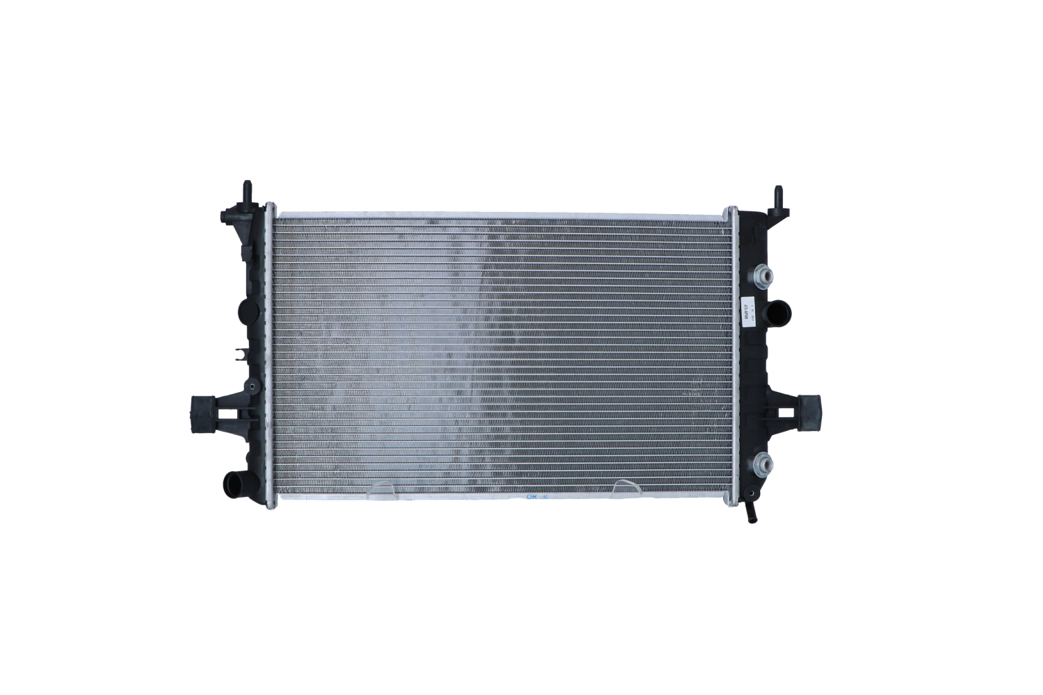 NRF EASY FIT 50562 Engine radiator Aluminium, 600 x 366 x 24 mm, with rubber grommet, Brazed cooling fins