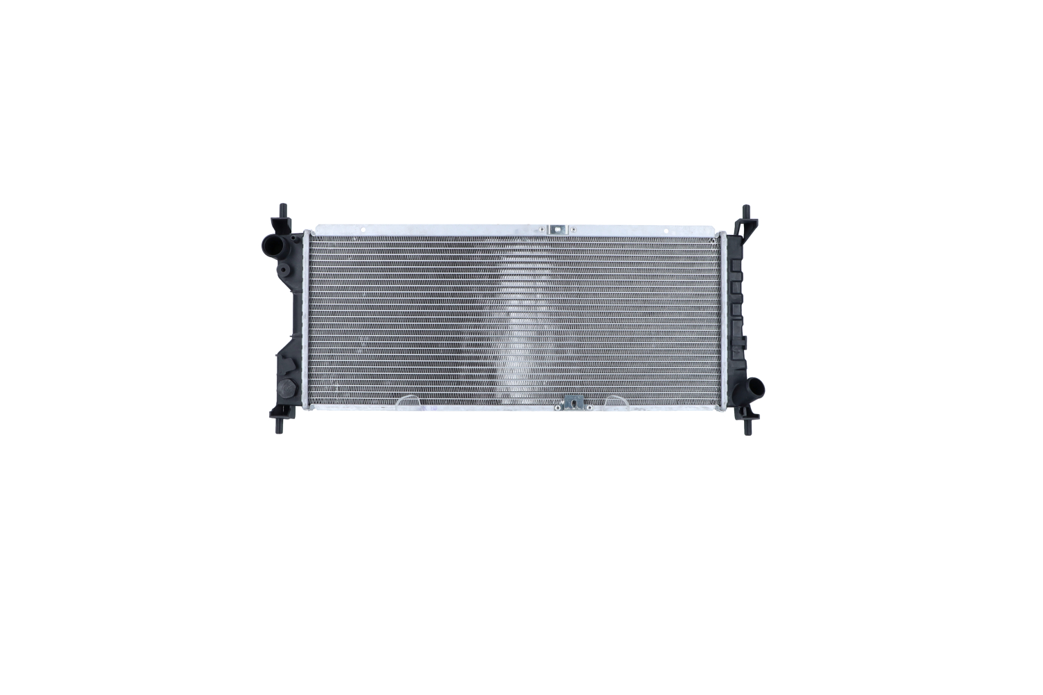 NRF 507522 Engine radiator Aluminium, 651 x 266 x 34 mm, with mounting parts, Brazed cooling fins