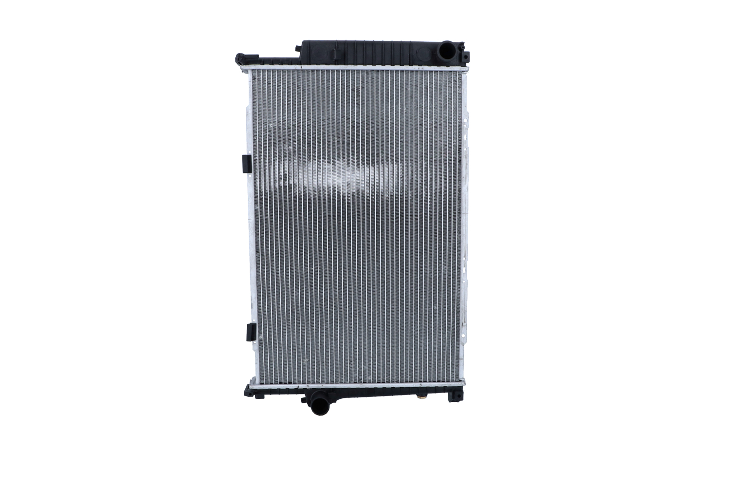 NRF EASY FIT 507620 Engine radiator Aluminium, 650 x 425 x 42 mm, with piston clip, Brazed cooling fins