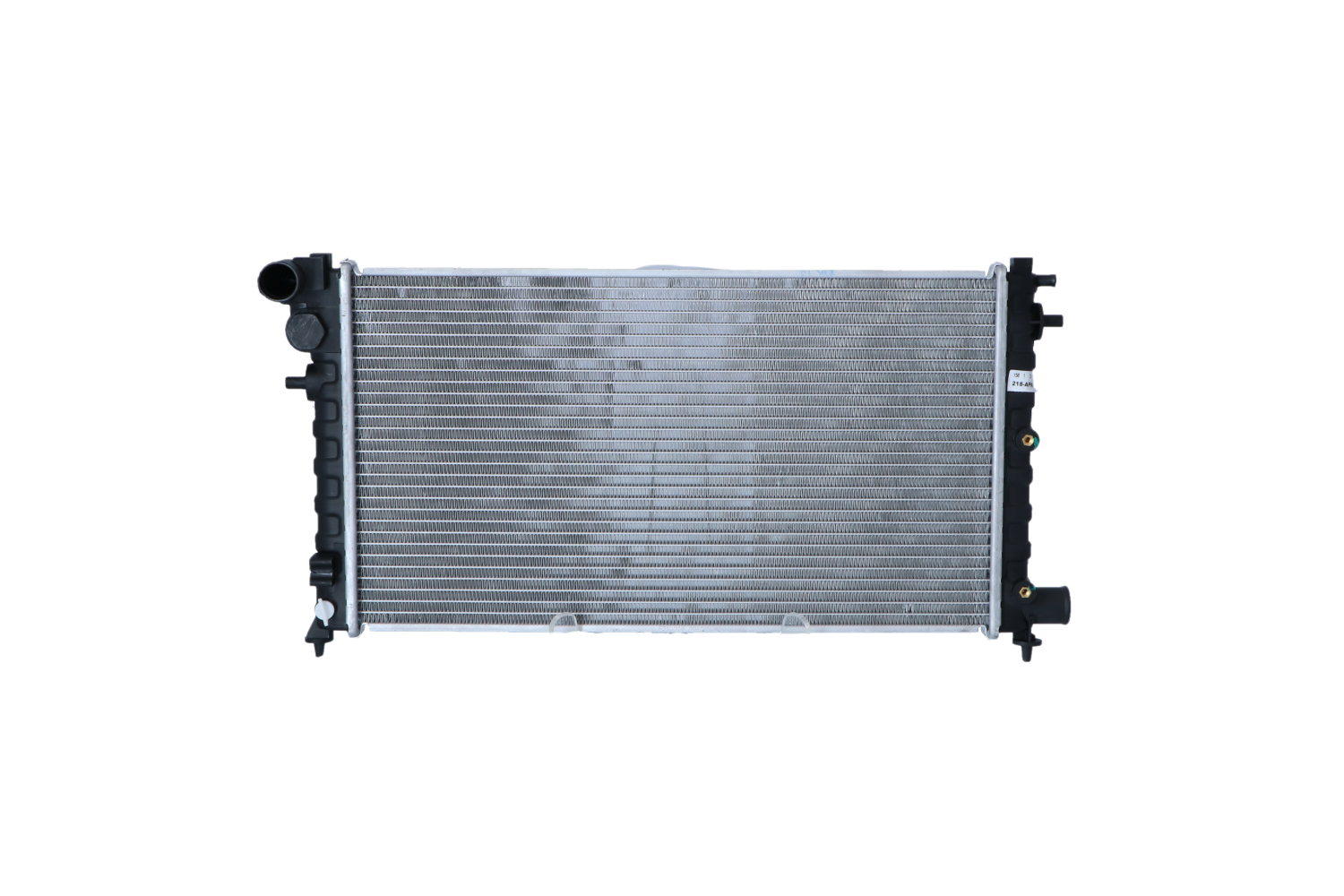 NRF 509502 Engine radiator Aluminium, 529 x 286 x 24 mm, with mounting parts, Brazed cooling fins
