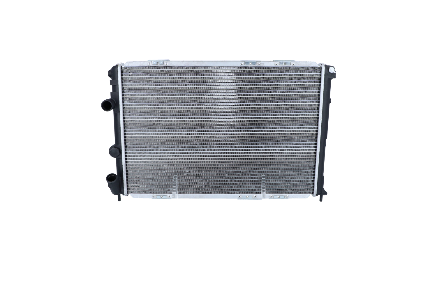 NRF 509503 Engine radiator Aluminium, 582 x 394 x 32 mm, with mounting parts, Brazed cooling fins