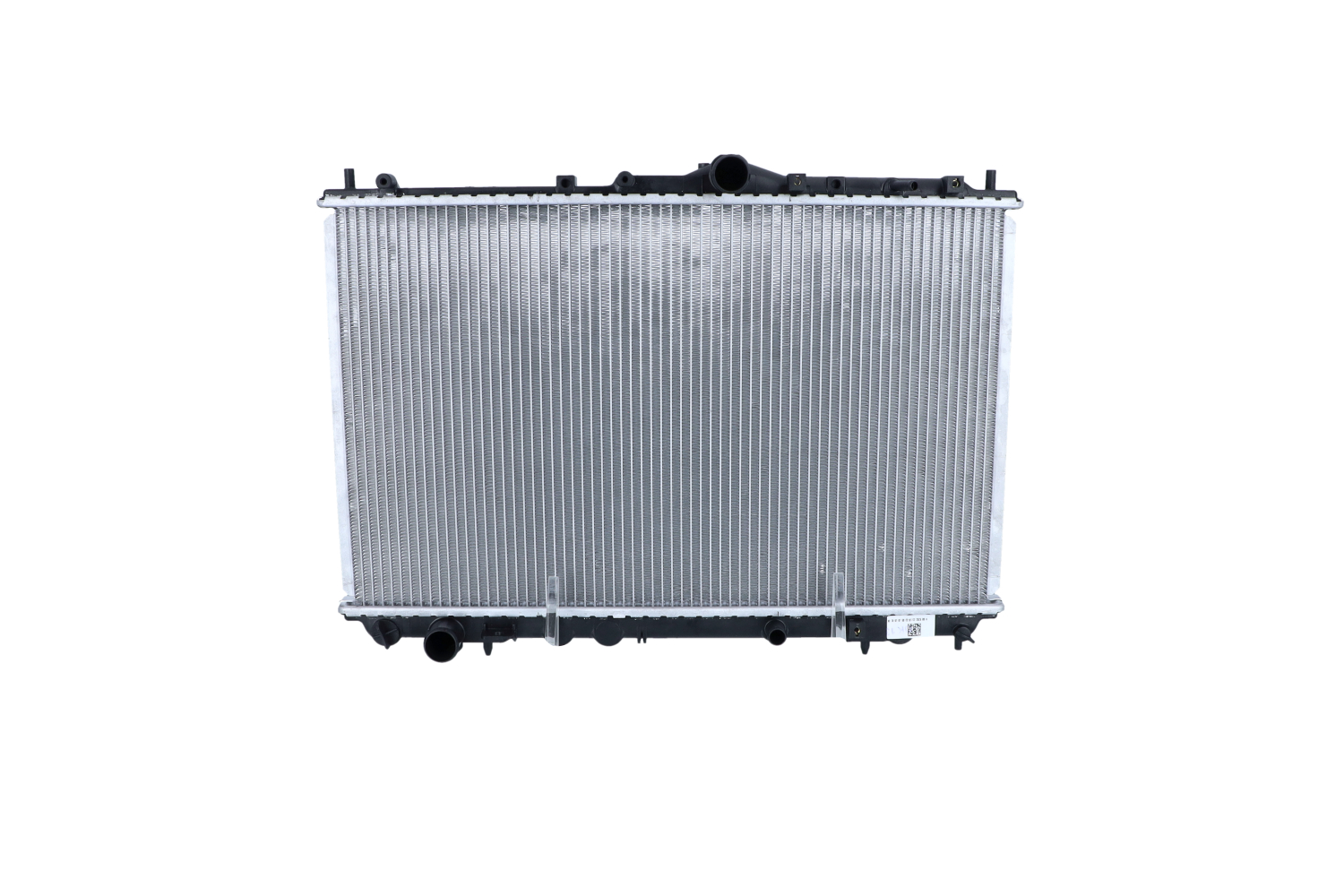 NRF 509517 Engine radiator Aluminium, 673 x 400 x 20 mm, with mounting parts, Brazed cooling fins