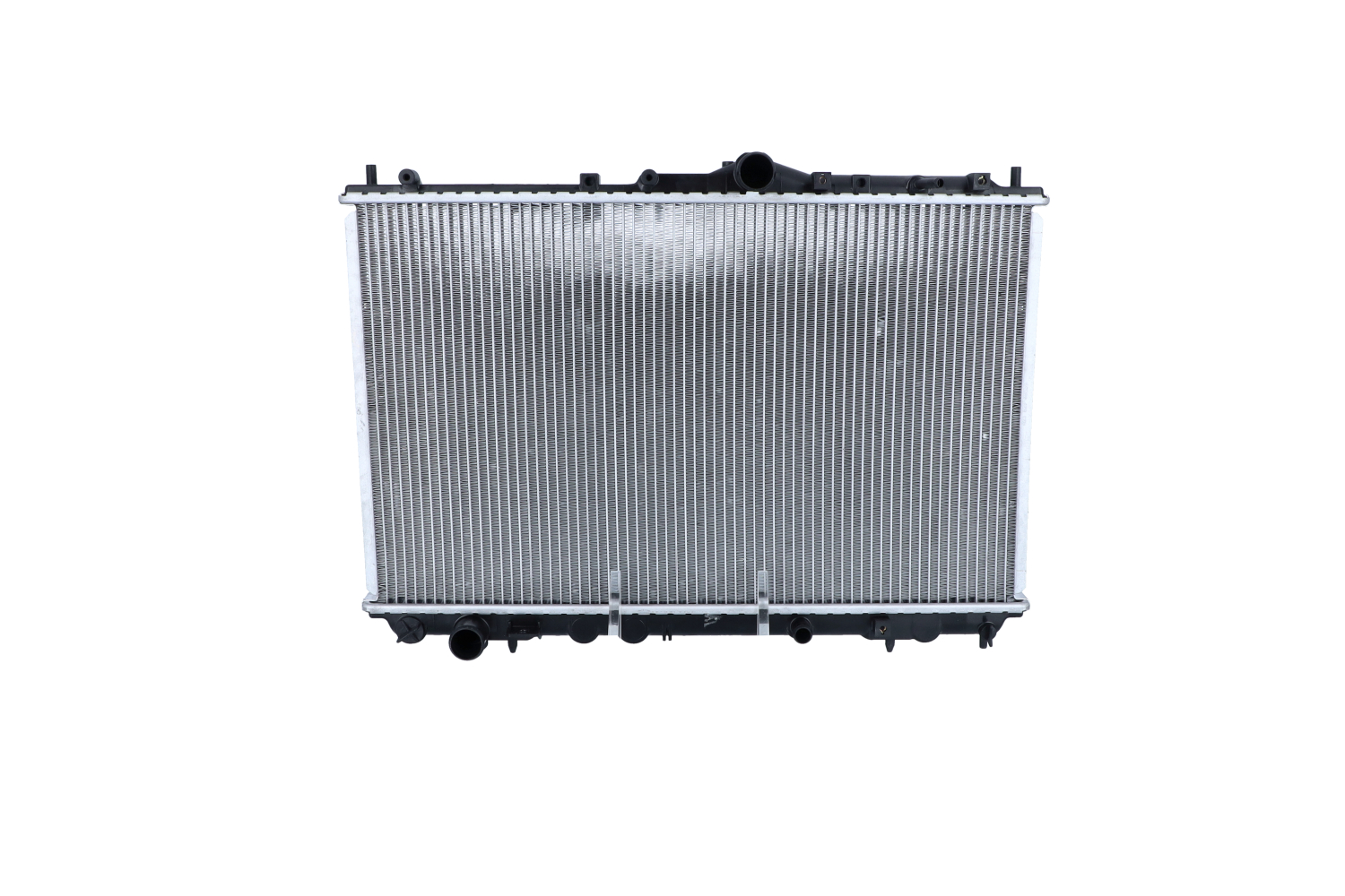 NRF 509518 Engine radiator Aluminium, 674 x 400 x 30 mm, with mounting parts, Brazed cooling fins