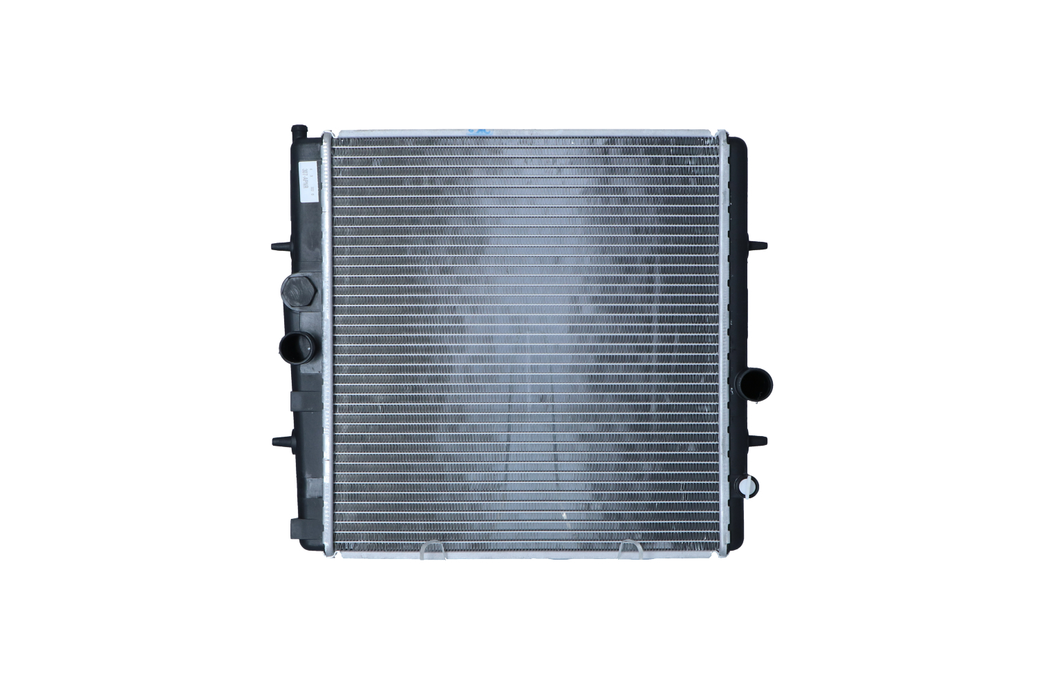 NRF EASY FIT 509523 Engine radiator Aluminium, 395 x 380 x 24 mm, with mounting parts, Brazed cooling fins