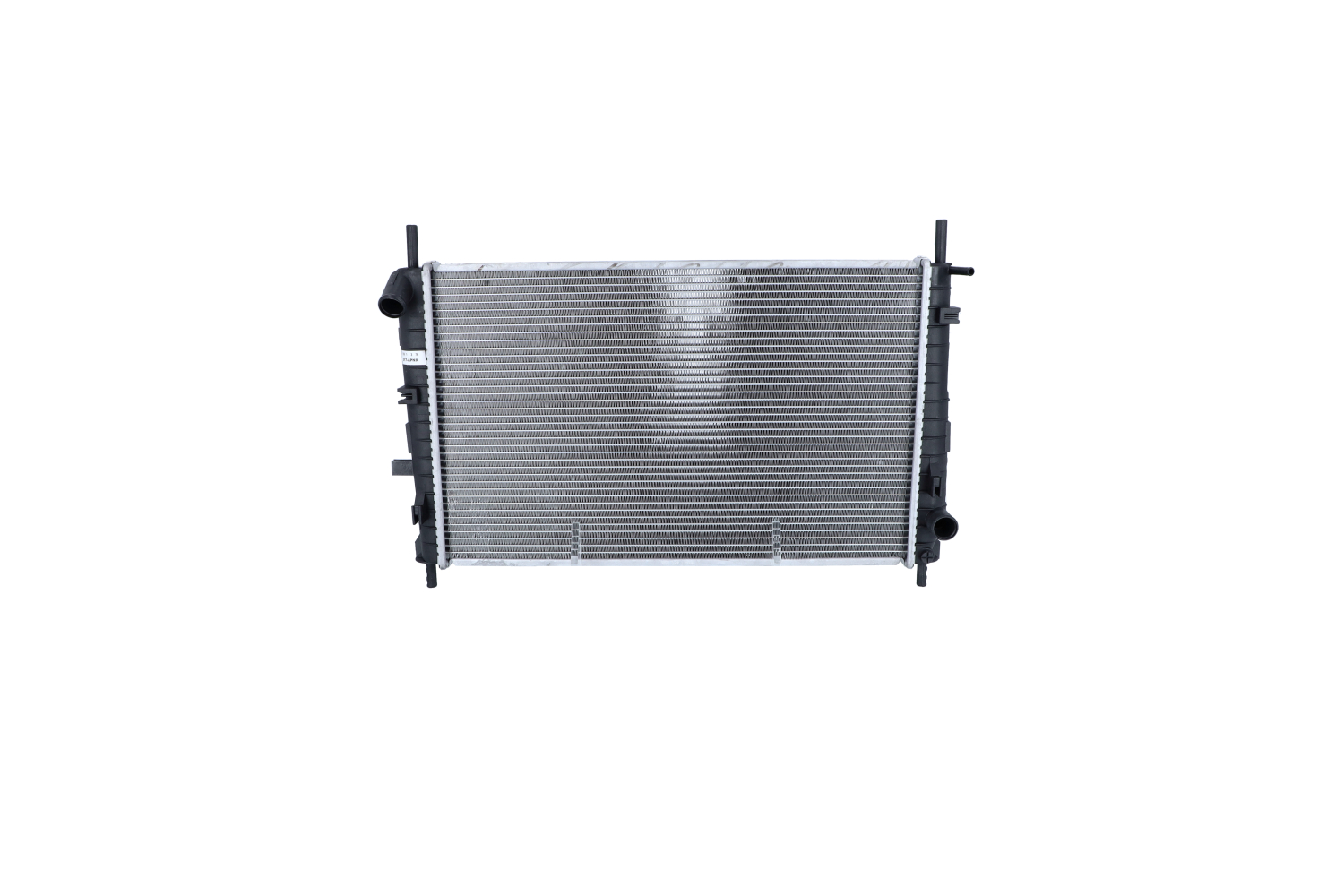 NRF 509527 Engine radiator Aluminium, 616 x 386 x 34 mm, with mounting parts, Brazed cooling fins