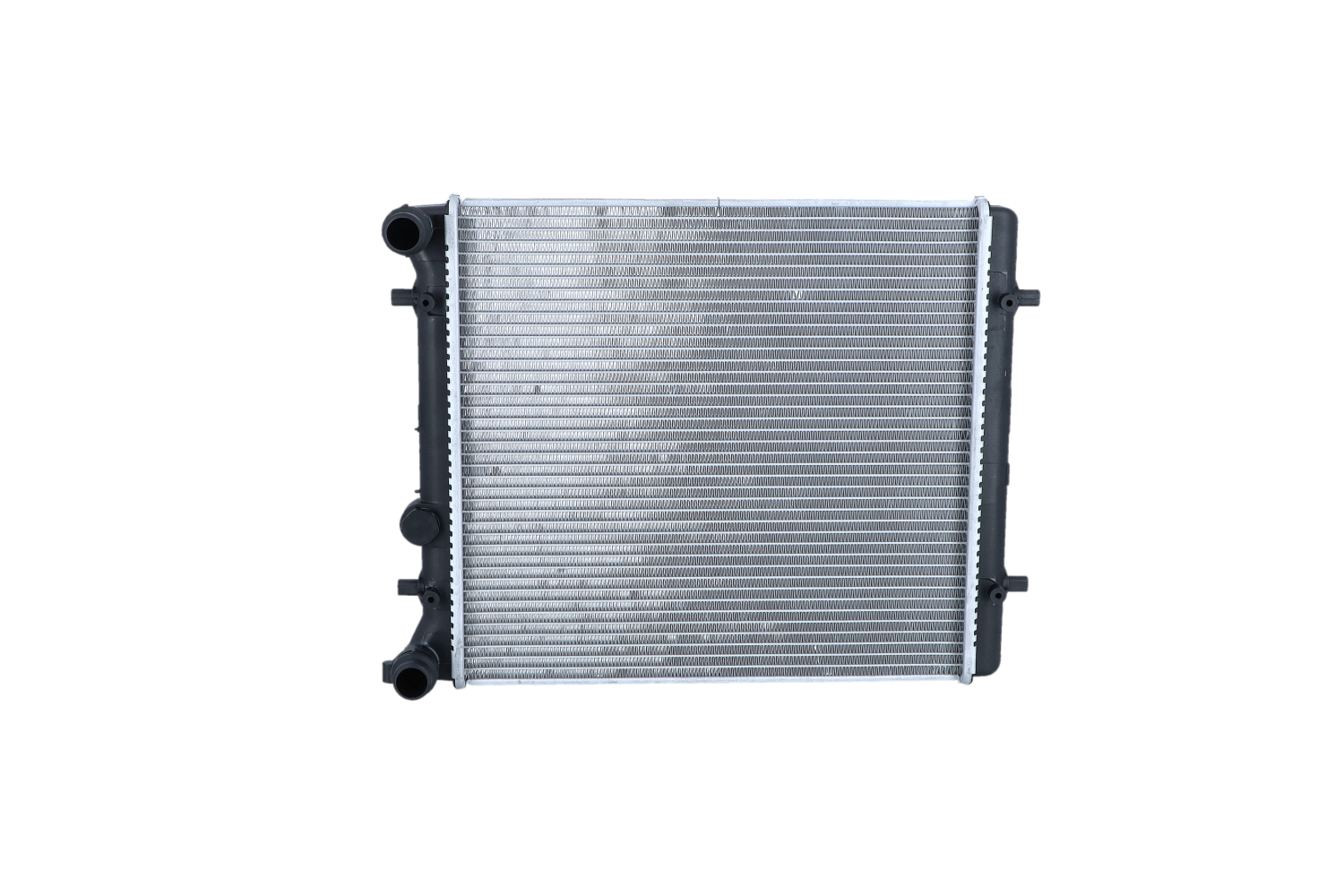 NRF EASY FIT 509530 Engine radiator Aluminium, 430 x 411 x 20 mm, with seal ring, Brazed cooling fins