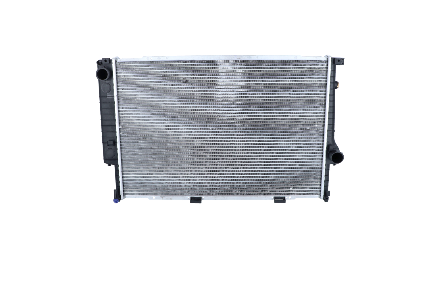 NRF EASY FIT 509589 Engine radiator Aluminium, 650 x 435 x 42 mm, with piston clip, Brazed cooling fins