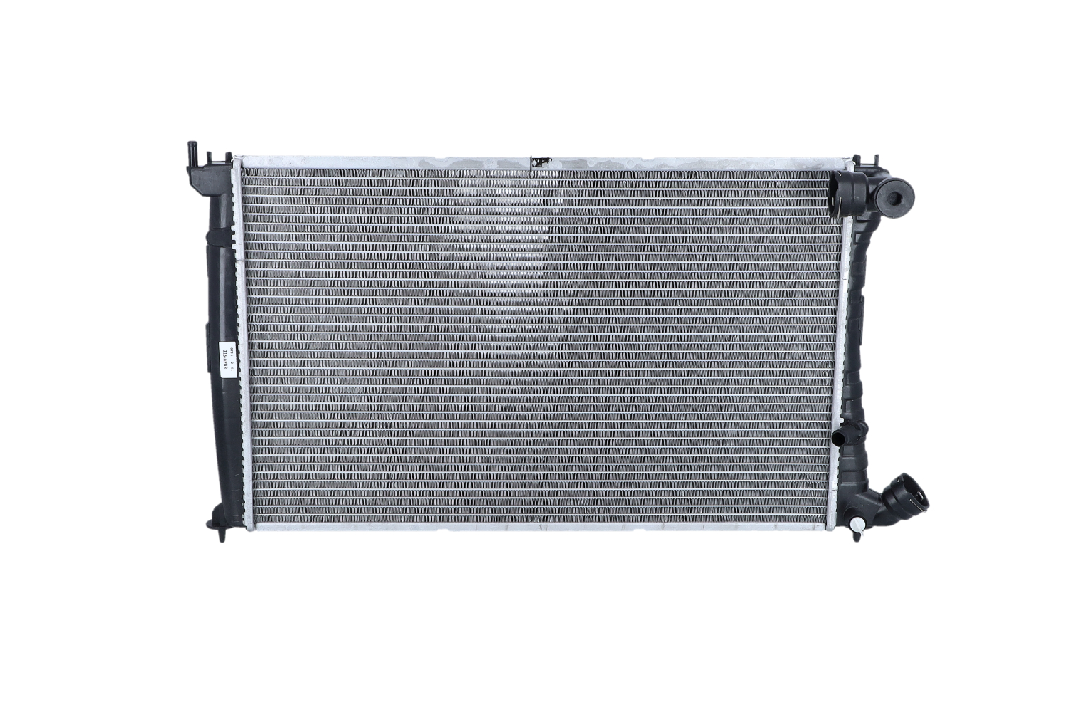 NRF 509601 Engine radiator Aluminium, 640 x 396 x 34 mm, Brazed cooling fins