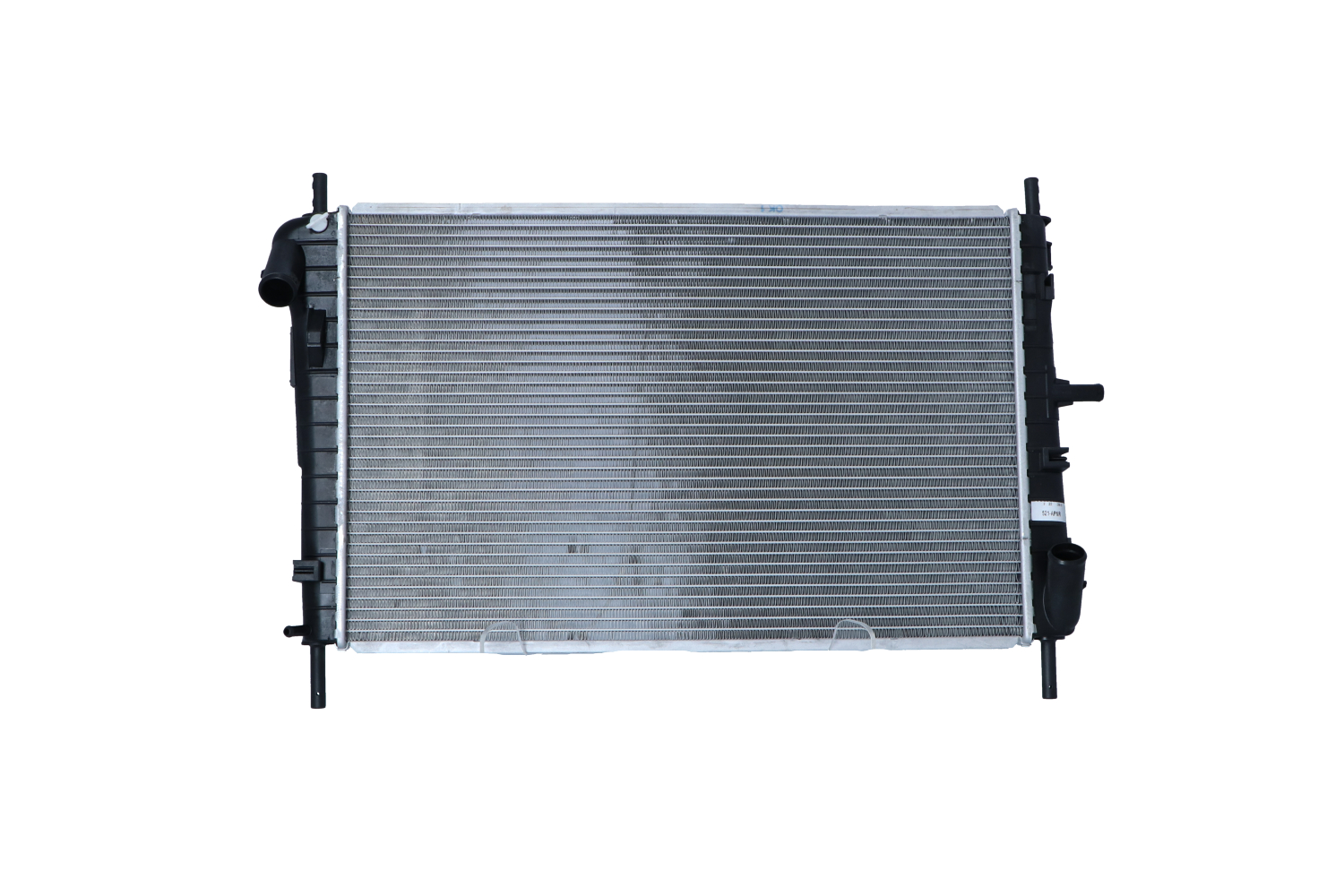 NRF 509641 Engine radiator Aluminium, 618 x 397 x 26 mm, with mounting parts, Brazed cooling fins
