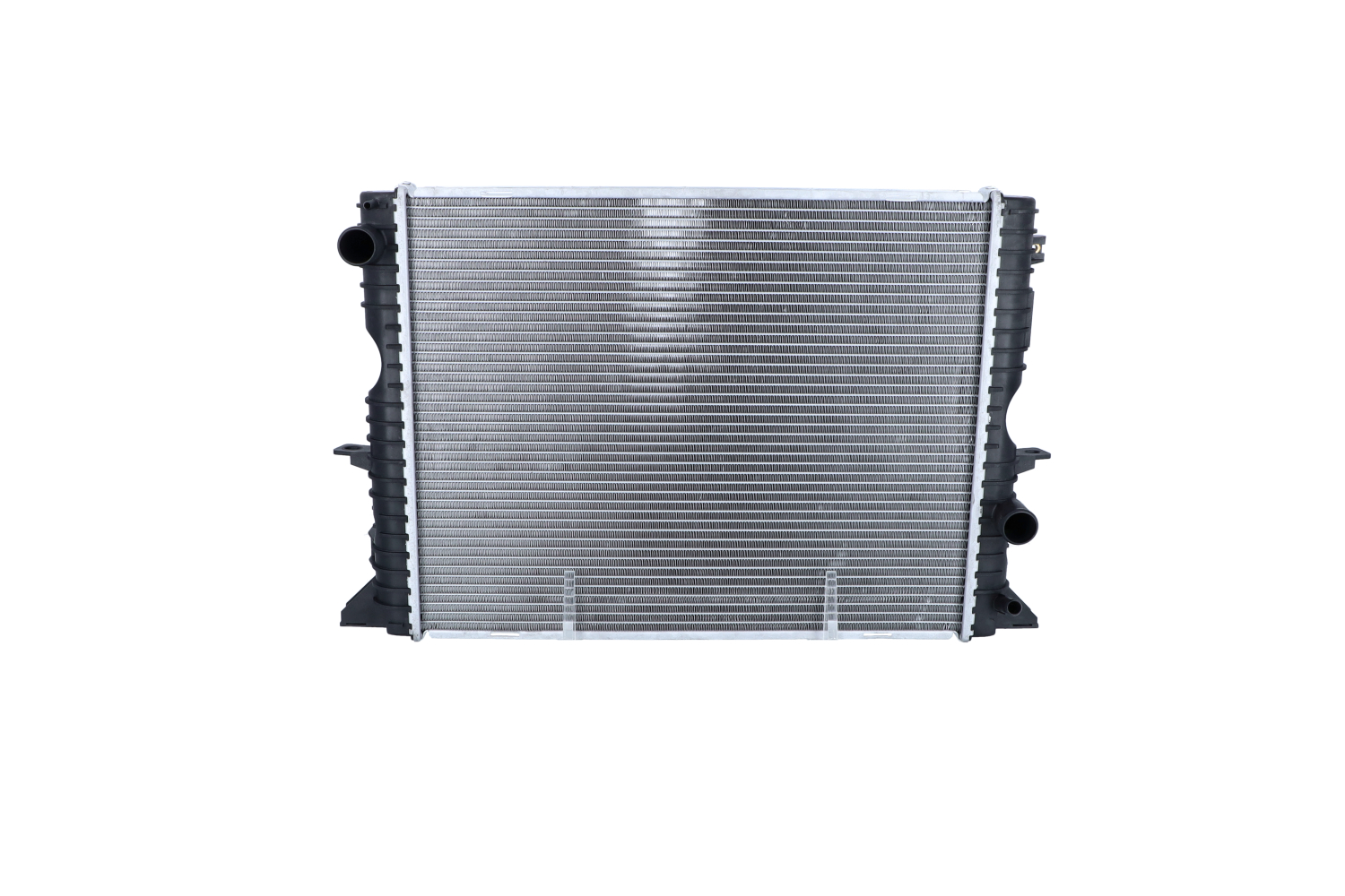NRF EASY FIT 509730 Engine radiator Aluminium, 552 x 455 x 43 mm, with mounting parts, Brazed cooling fins