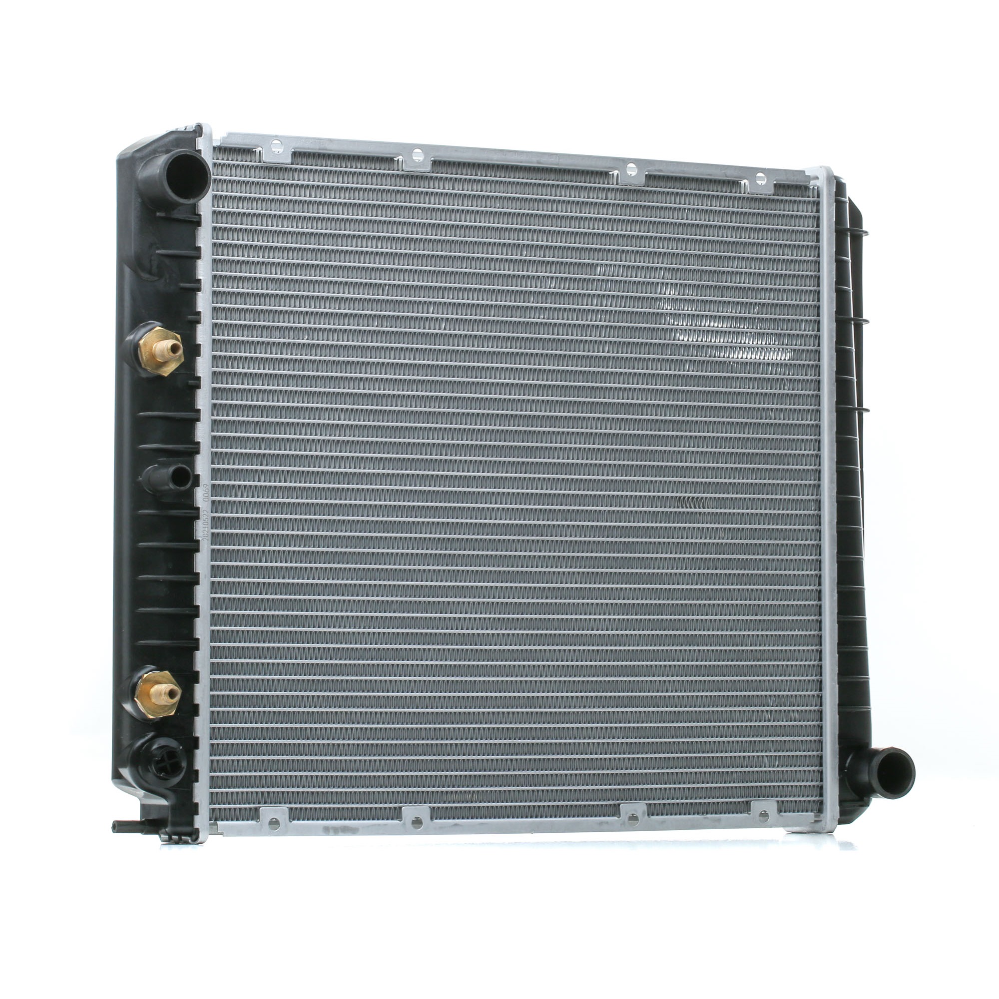 NRF EASY FIT 514782 Engine radiator Aluminium, 453 x 418 x 32 mm, with mounting parts, Brazed cooling fins