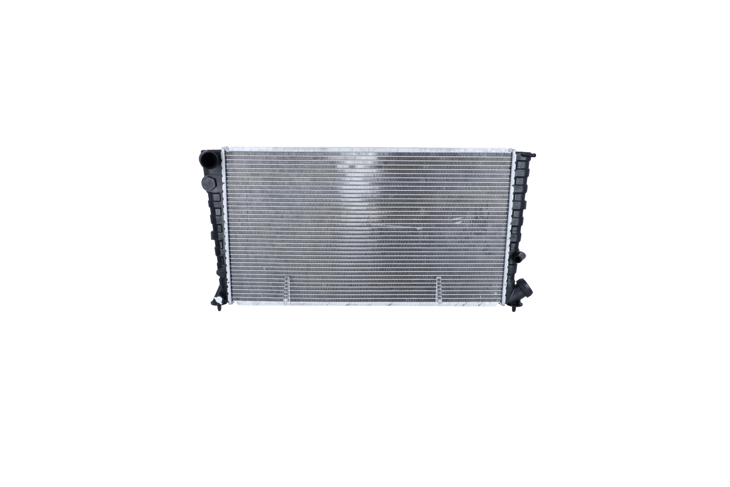 NRF EASY FIT 519510 Engine radiator Aluminium, 669 x 366 x 34 mm, with mounting parts, Brazed cooling fins