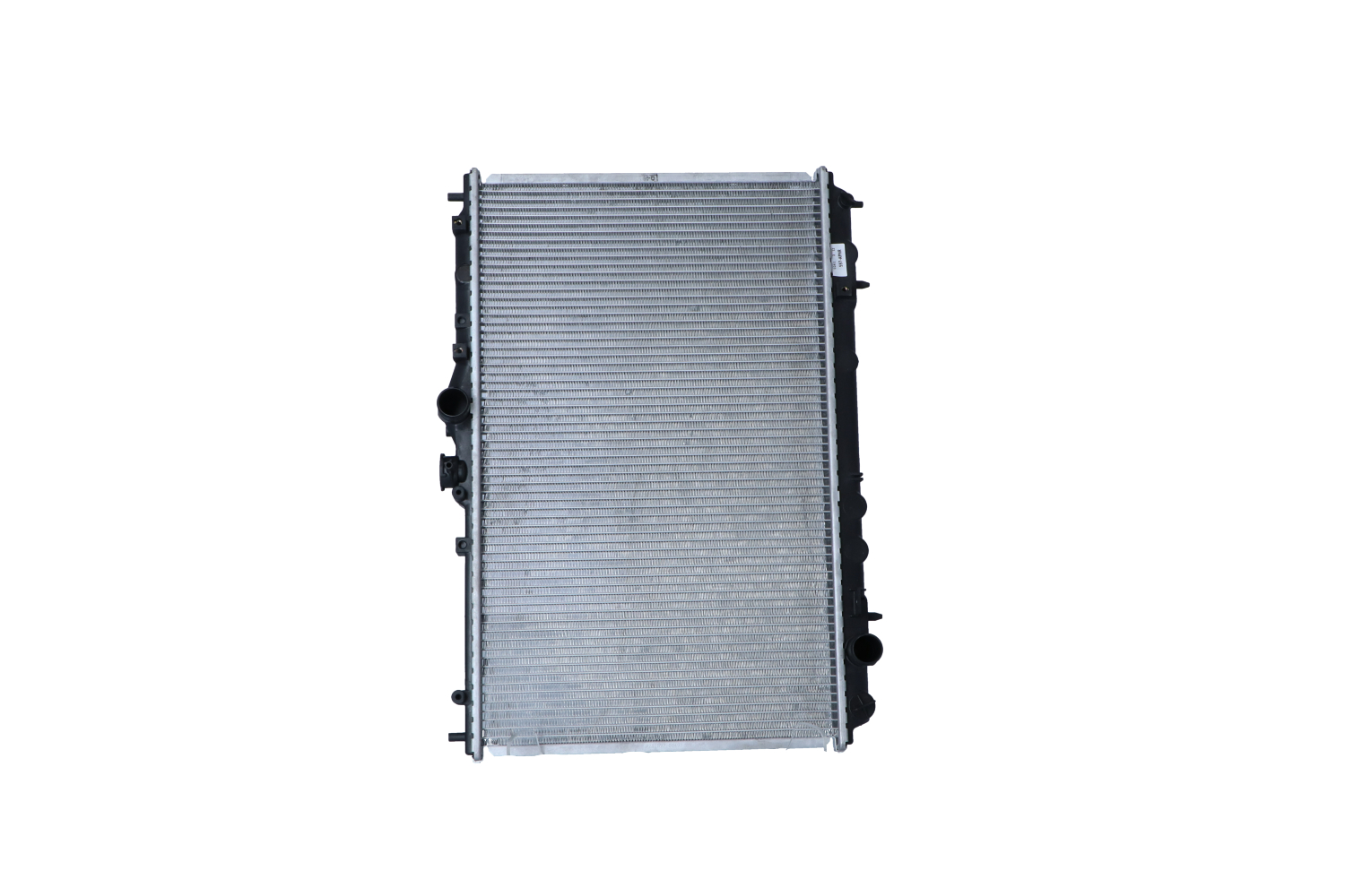NRF 519517 Engine radiator Aluminium, 673 x 400 x 20 mm, with mounting parts, Brazed cooling fins
