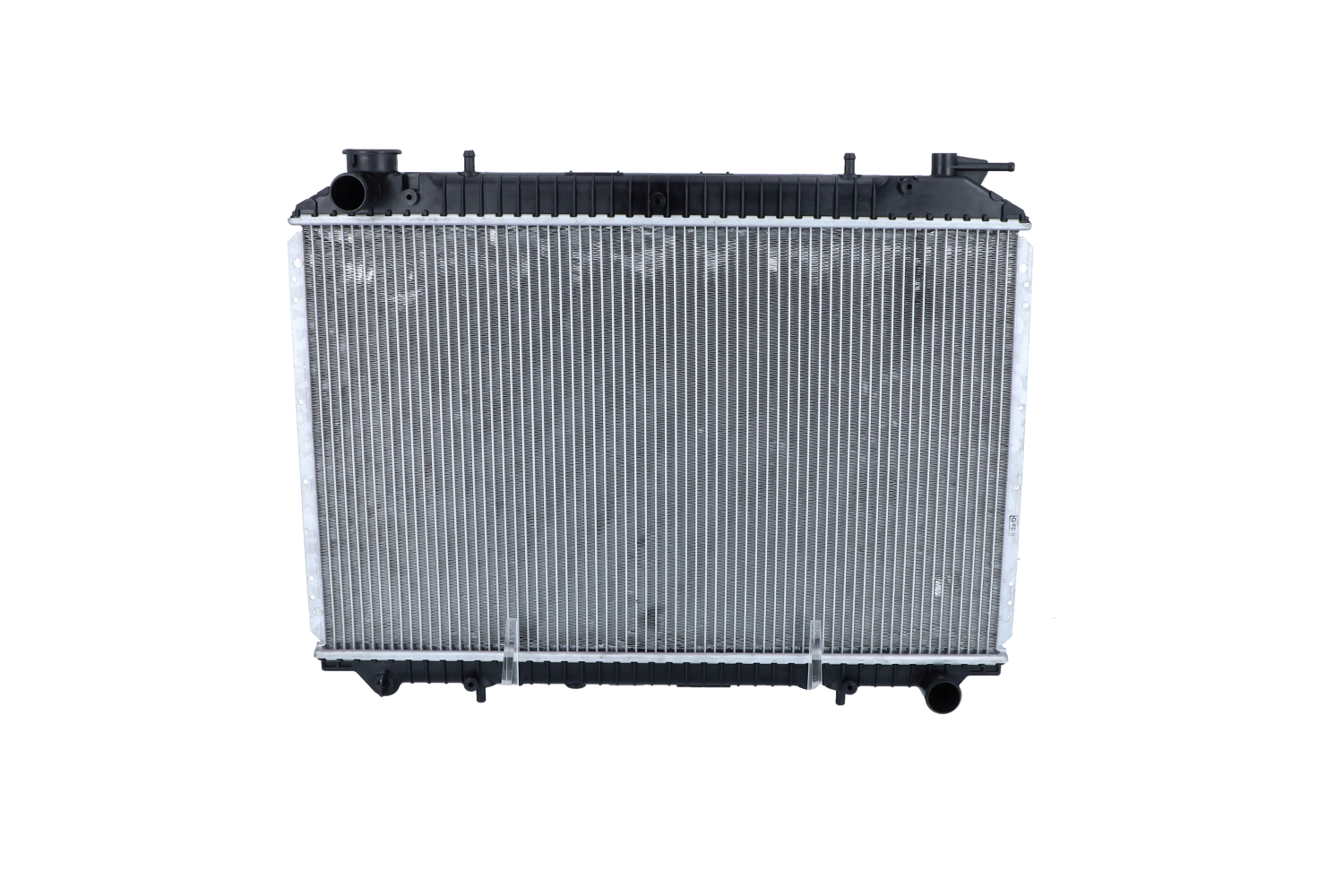 NRF 519534 Engine radiator Aluminium, 703 x 422 x 30 mm, with mounting parts, Brazed cooling fins