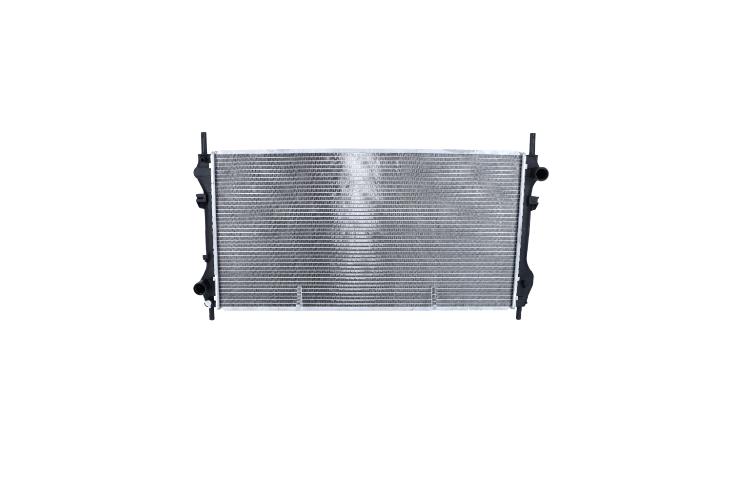 NRF 519697 Engine radiator Aluminium, 770 x 396 x 24 mm, with mounting parts, Brazed cooling fins