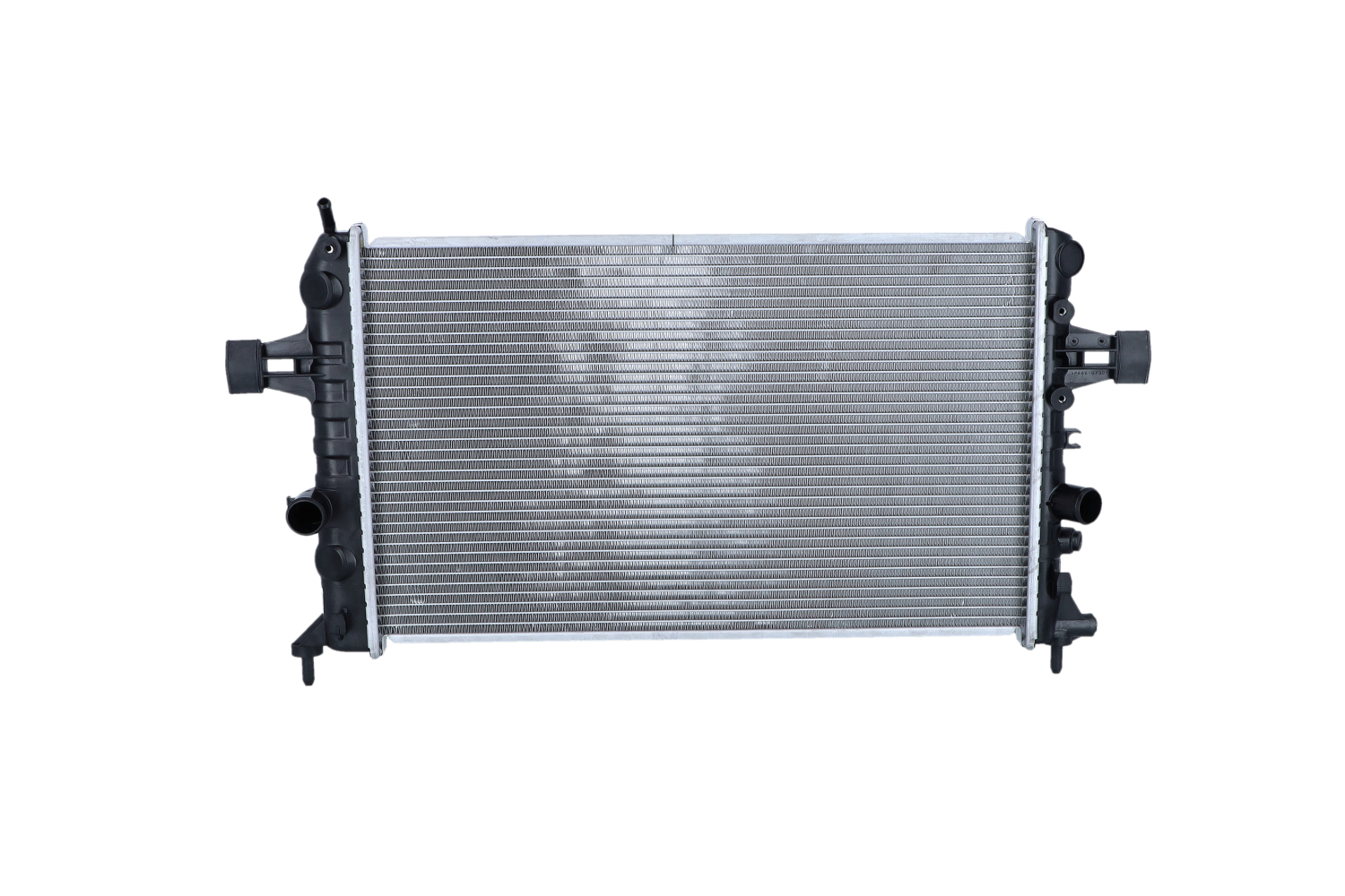 NRF EASY FIT 53000 Engine radiator Aluminium, 600 x 366 x 23 mm, with rubber grommet, Brazed cooling fins
