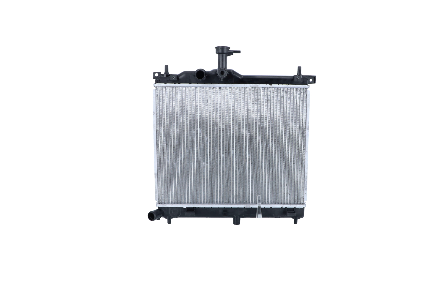 NRF 53029 Engine radiator Aluminium, 447 x 351 x 17 mm, with mounting parts, Brazed cooling fins