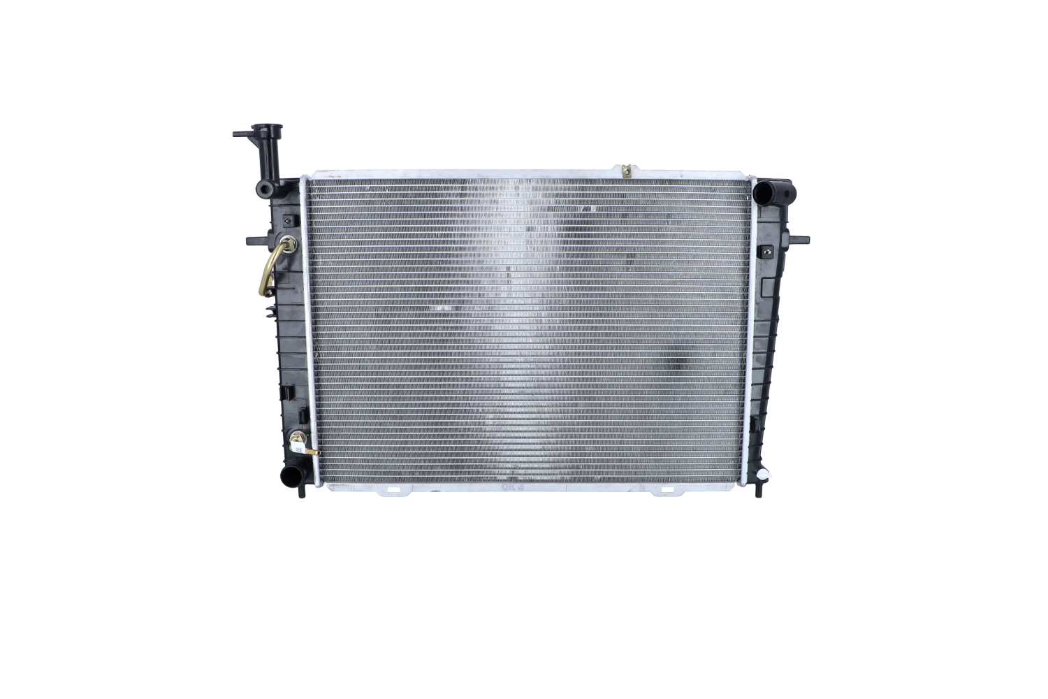 NRF 53342 Engine radiator Aluminium, 641 x 456 x 17 mm, with mounting parts, Brazed cooling fins