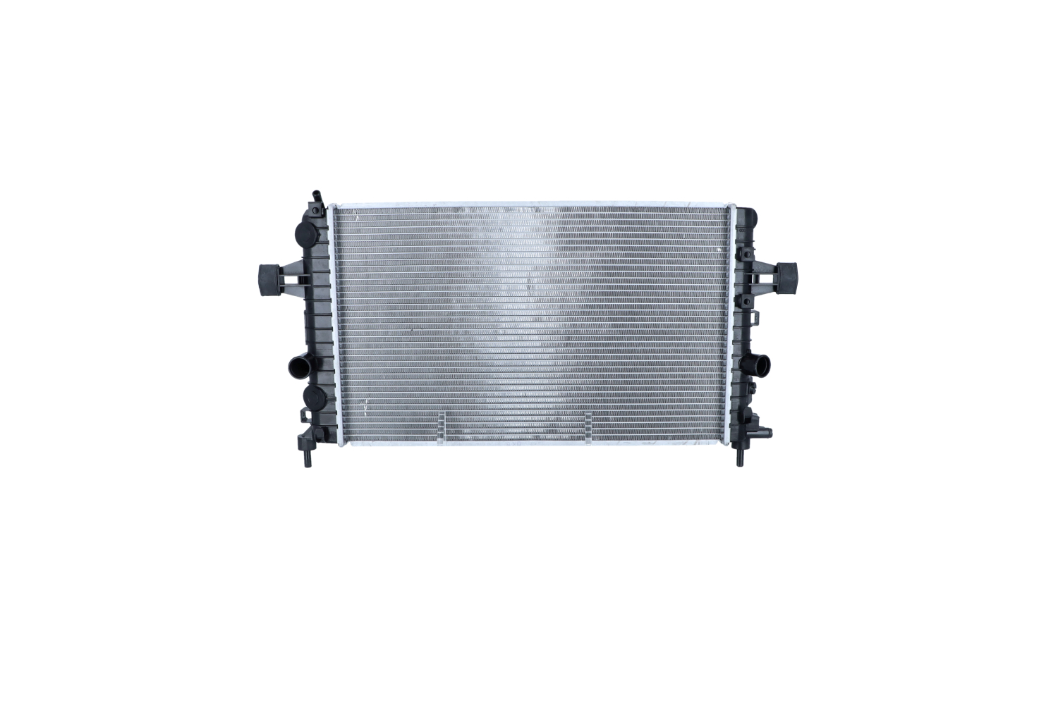 NRF EASY FIT 53442 Engine radiator Aluminium, 600 x 368 x 16 mm, with rubber grommet, Brazed cooling fins